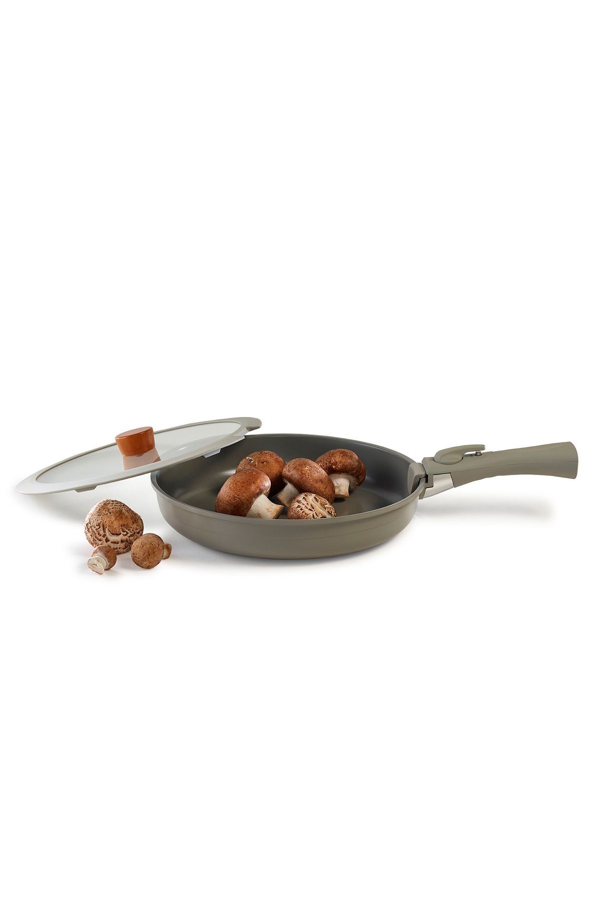 NEOFLAM-Midas Gray 15 Piece Nesting Induction Pot and Pan Set with Detachable Handle 7