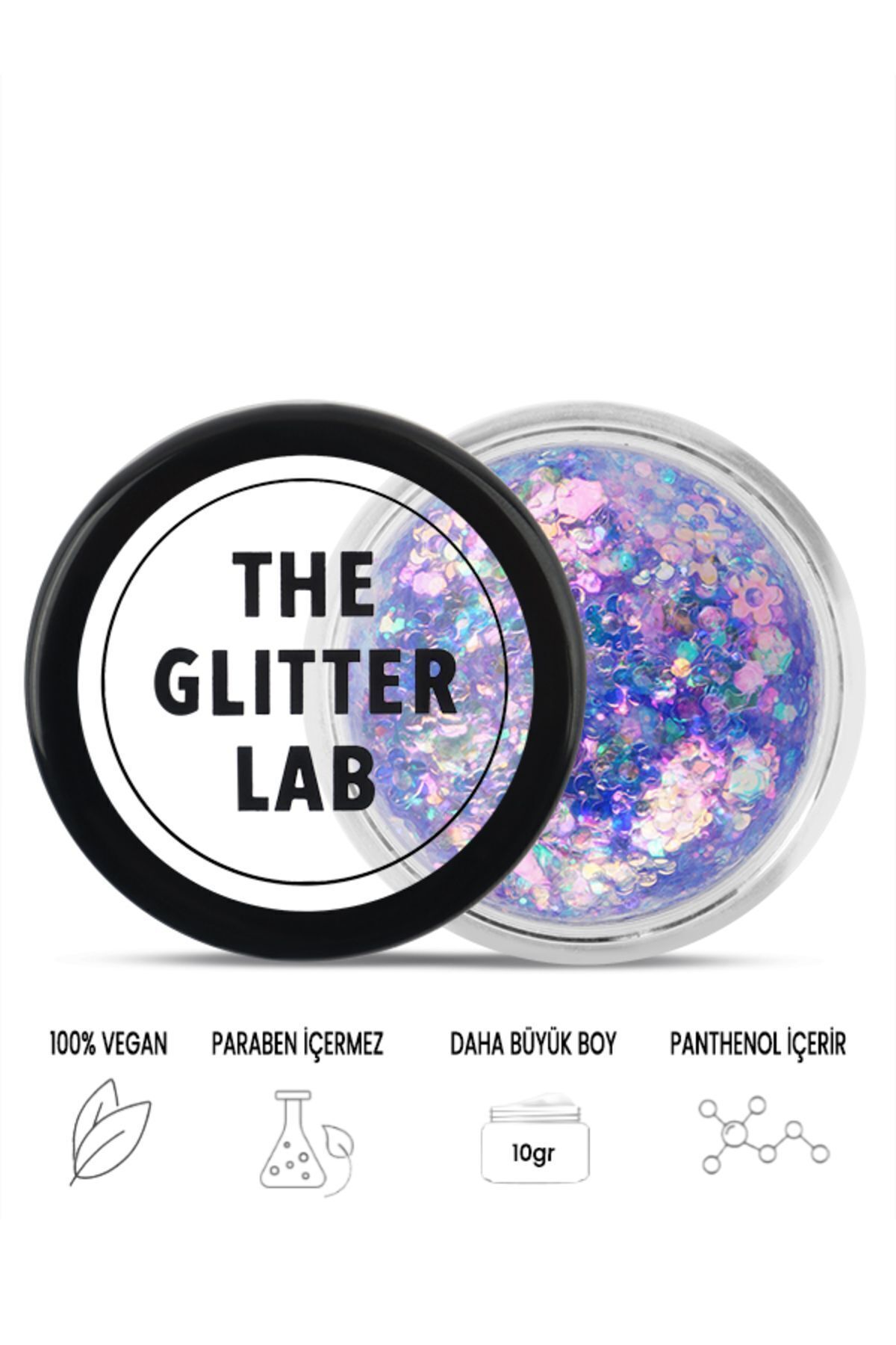 The Glitter Lab Jel Formlu Parlak Glitter - Daisy Crazy