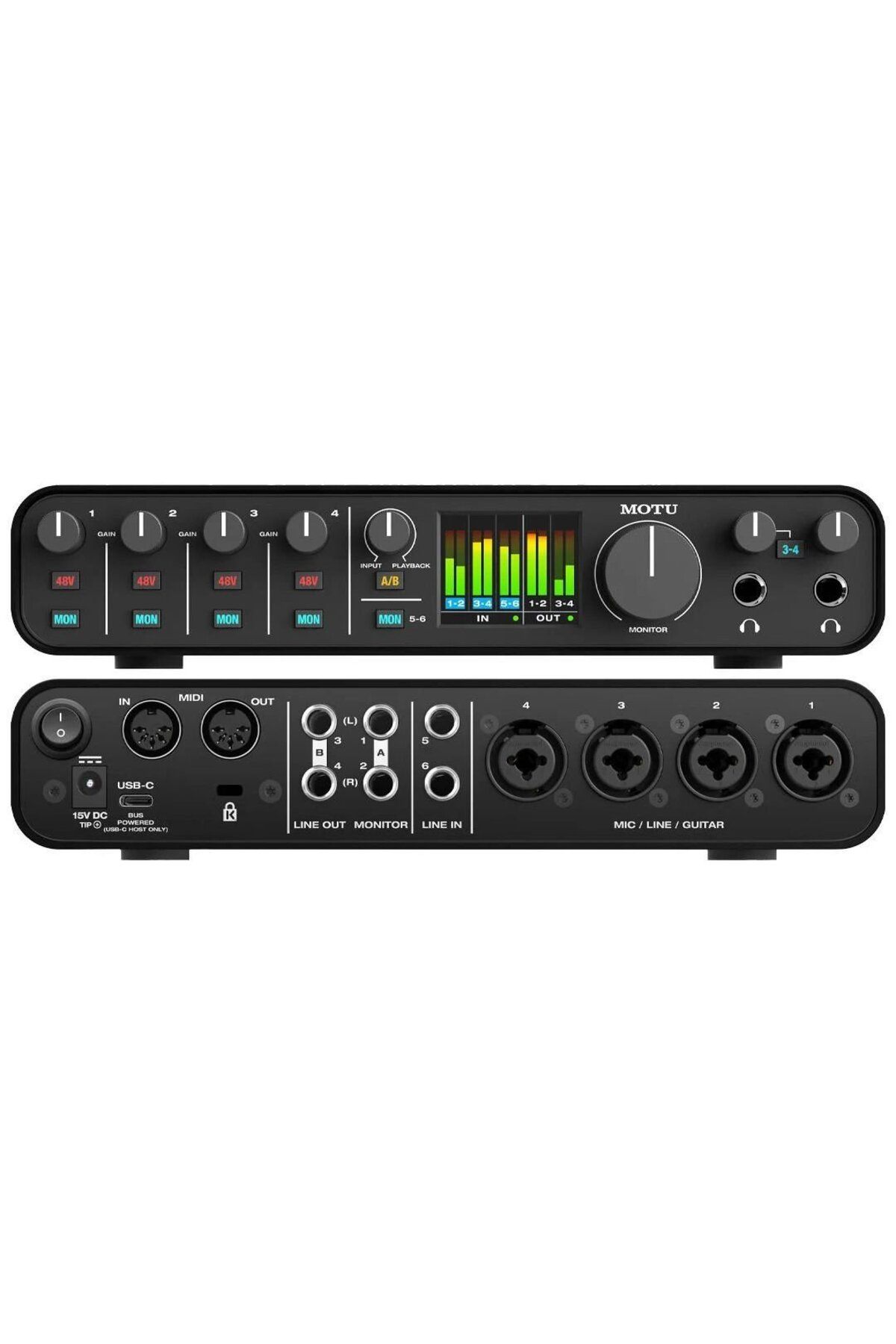 MOTU-M6 Ess Sabre32 Usb-C Low Latency Studio Sound Card 2