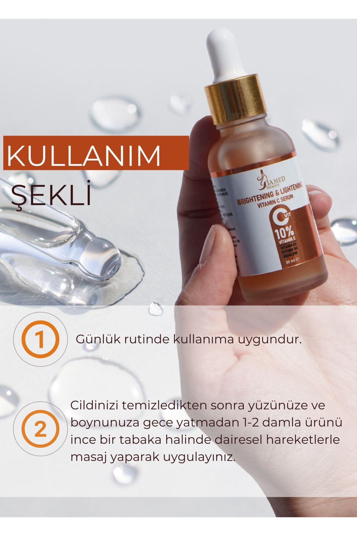 سرم پوست   Jamed Beauty | VITAMİN001 اورجینال - تصویر 3