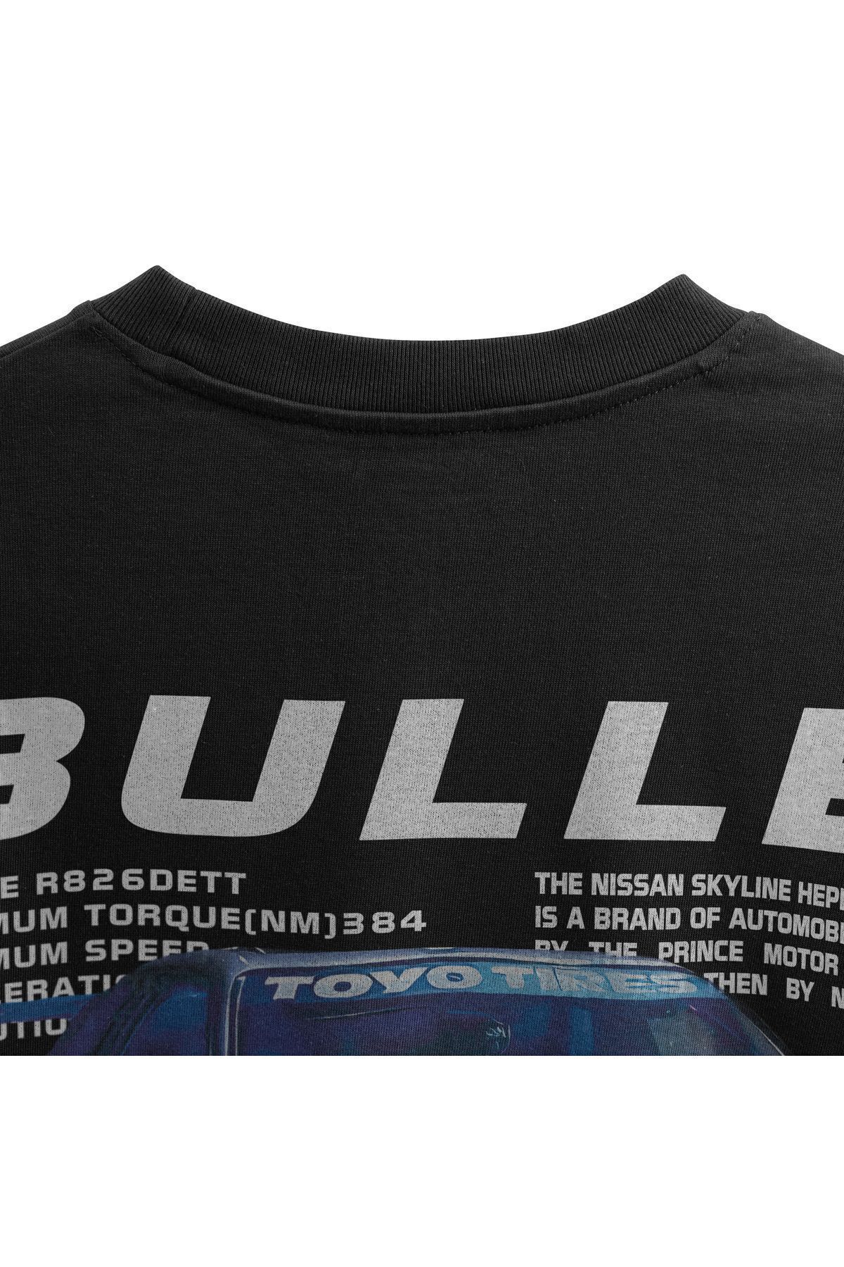 WooWoo  Fast and Furious Paul Walker Nissan Skyline GT-R Oversize Unisex Tshirt - Görsel 6