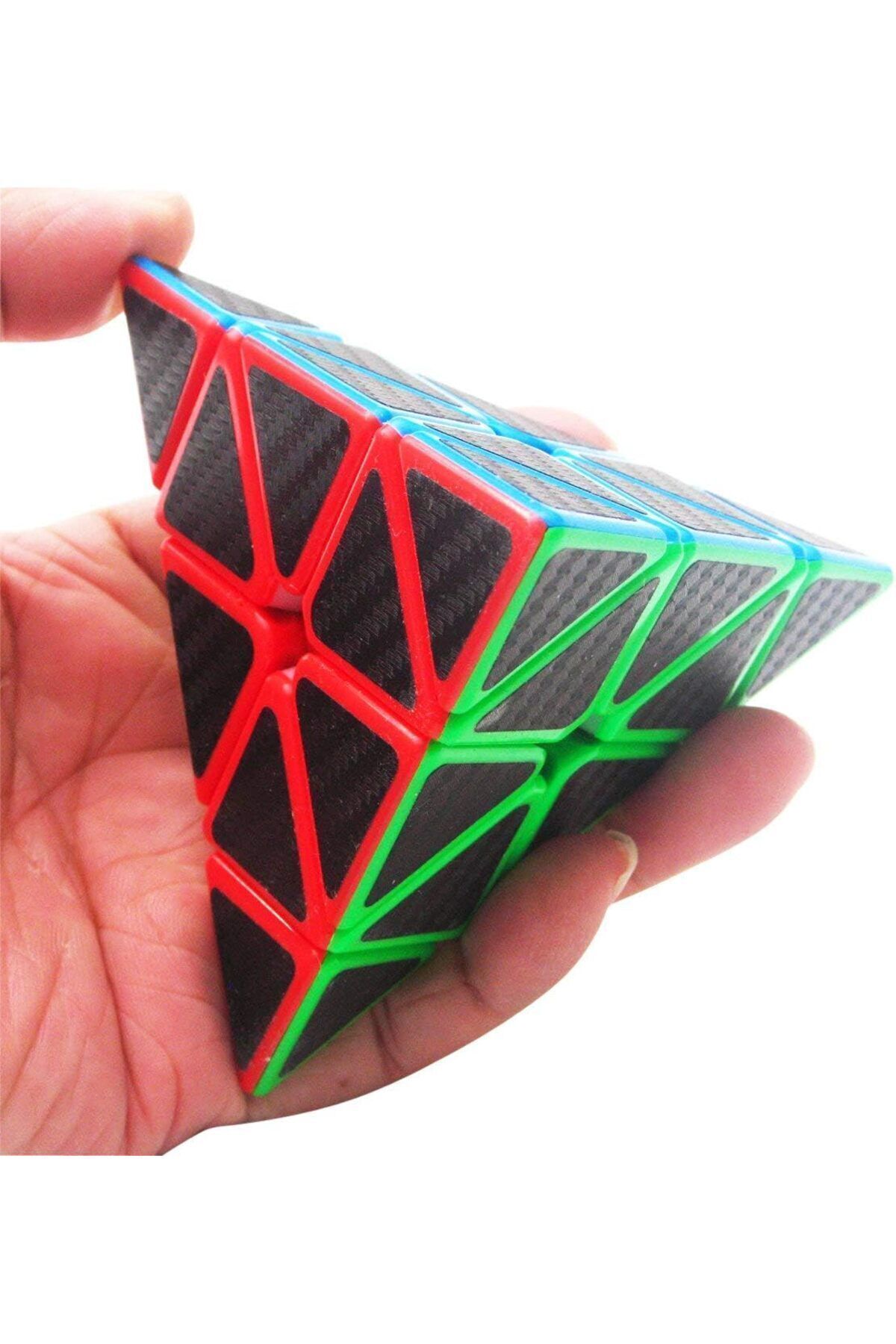 LRS STORE-Moyu Meilong - Carbon Fiber Pyramid Rubik's Cube, Triangular Intelligence and Patience Cube Prism 3