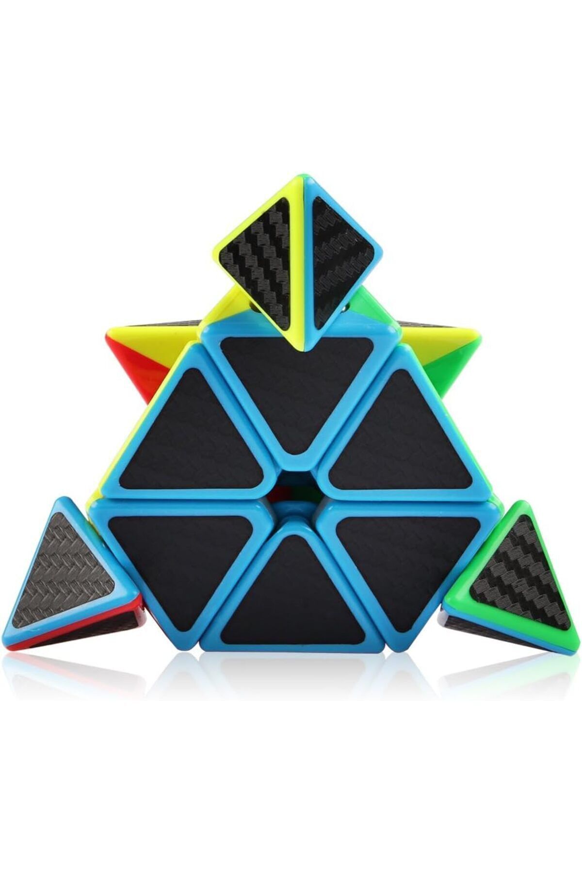 LRS STORE-Moyu Meilong - Carbon Fiber Pyramid Rubik's Cube, Triangular Intelligence and Patience Cube Prism 5