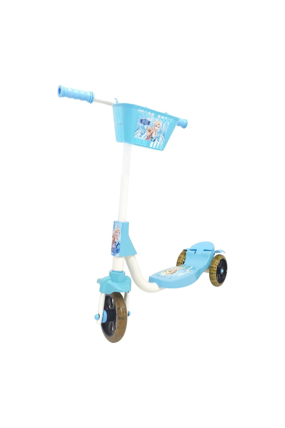 CHUBBY BABY-3 Wheeled Children's Scooter with Basket Turquoise 2