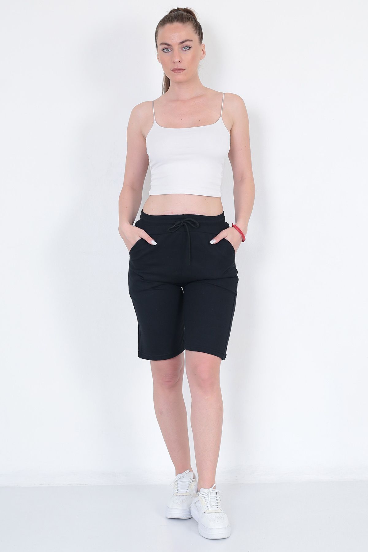 KonForYou Pantaloni Scurti Confortabili Din Bumbac, Unisex, Albastru Bleumarin Unisex - 2XL–3XL