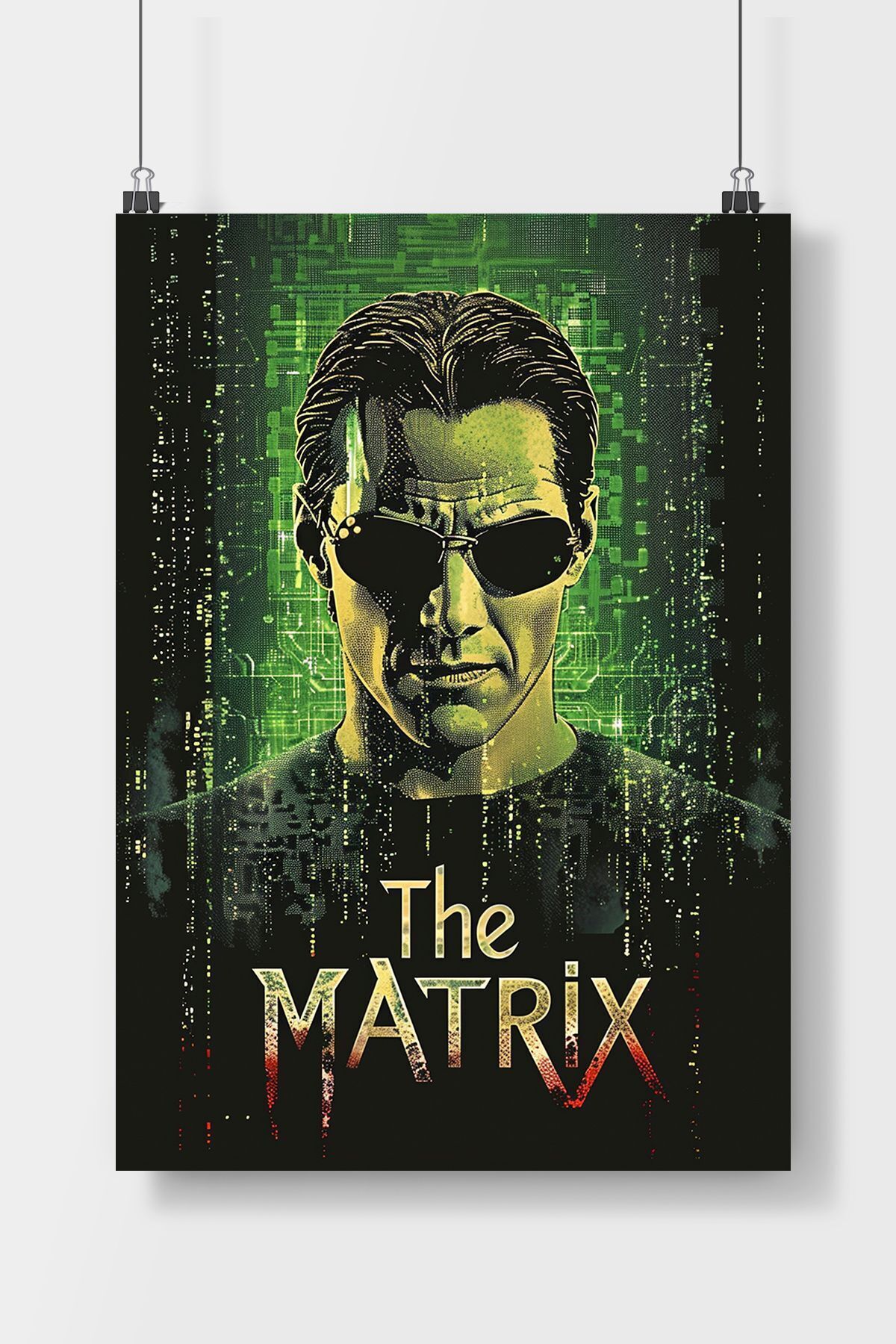 Poster City The Matrix Film Posteri - Çerçevesiz Parlak Fotoğraf