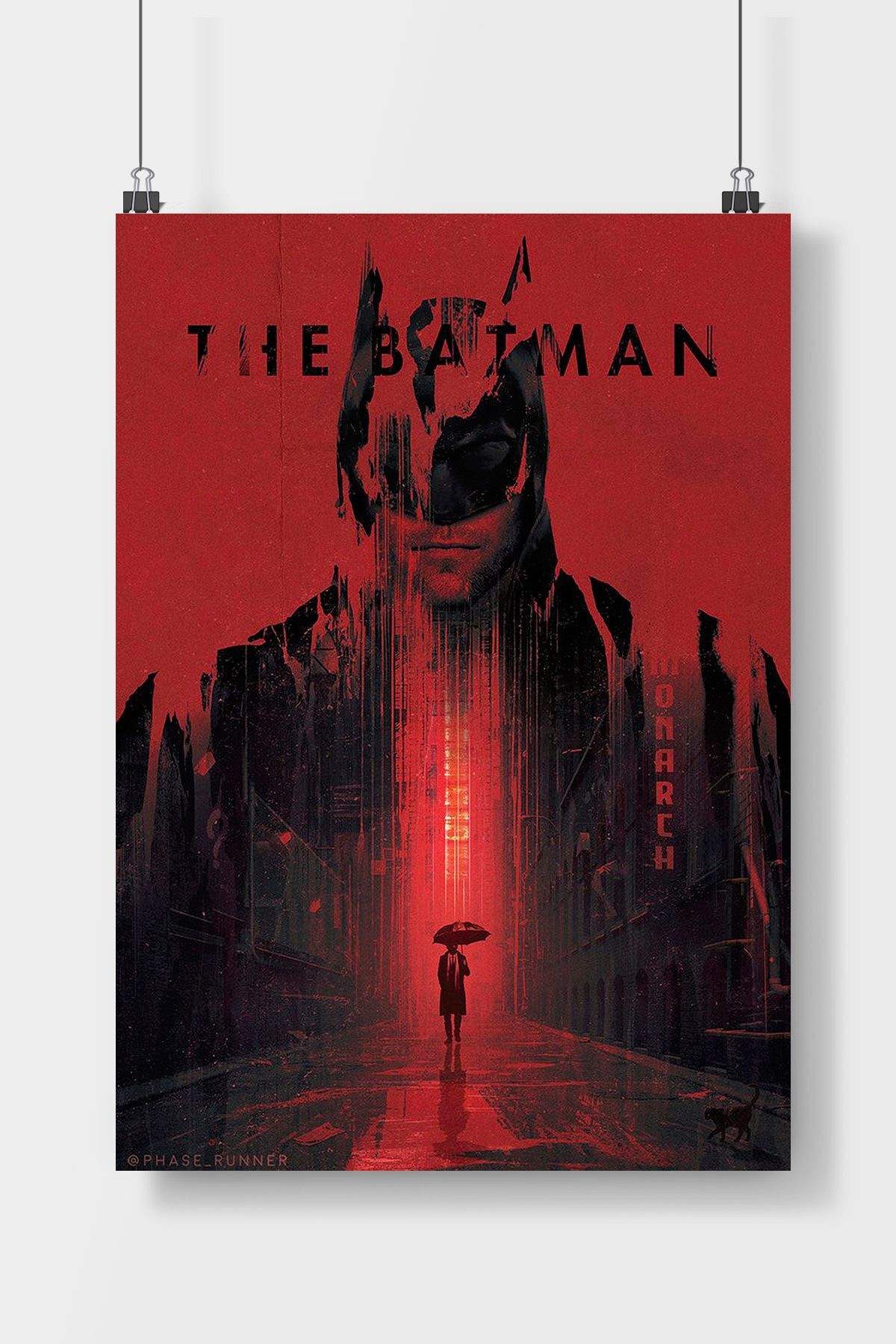 Poster City The Batman Film Poster Çerçevesiz Parlak Fotoğraf