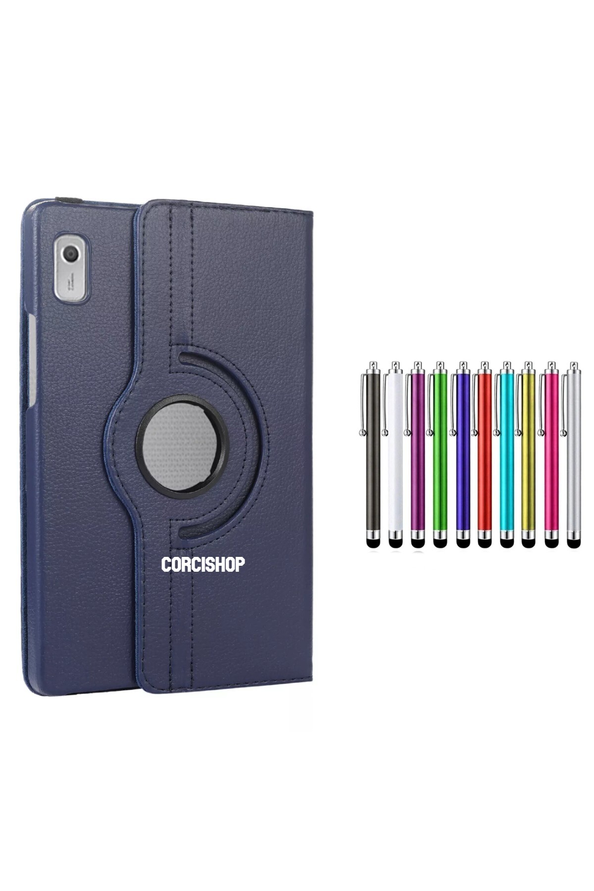 360° Rotating Tablet Case + Pen Compatible with Lenovo Tab M9 TB310FU (ZAC30136TR)