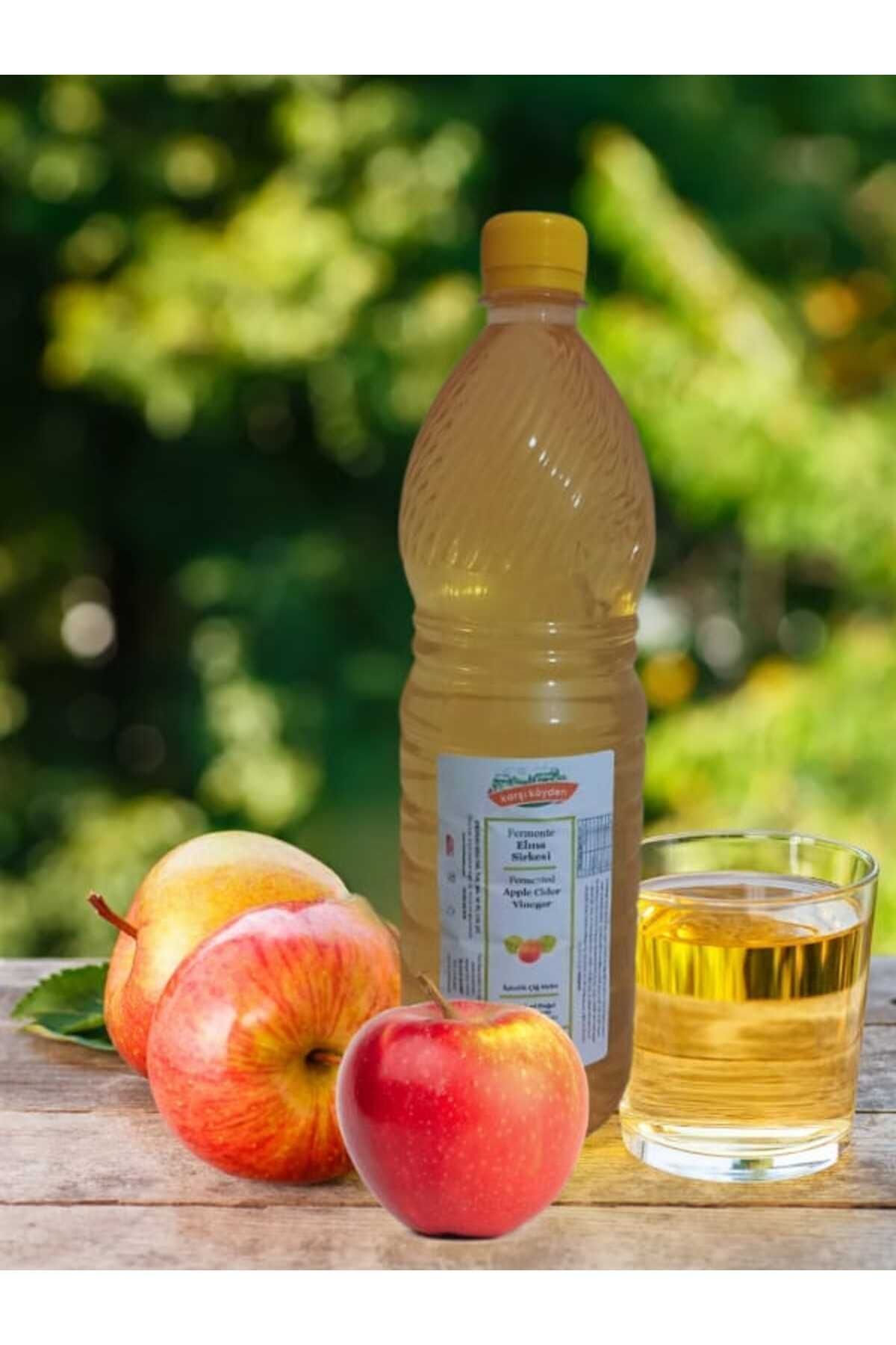 Doğal Fermantasyon Elma Sirkesi, Elma Cider Vinegar, 1 L Pet