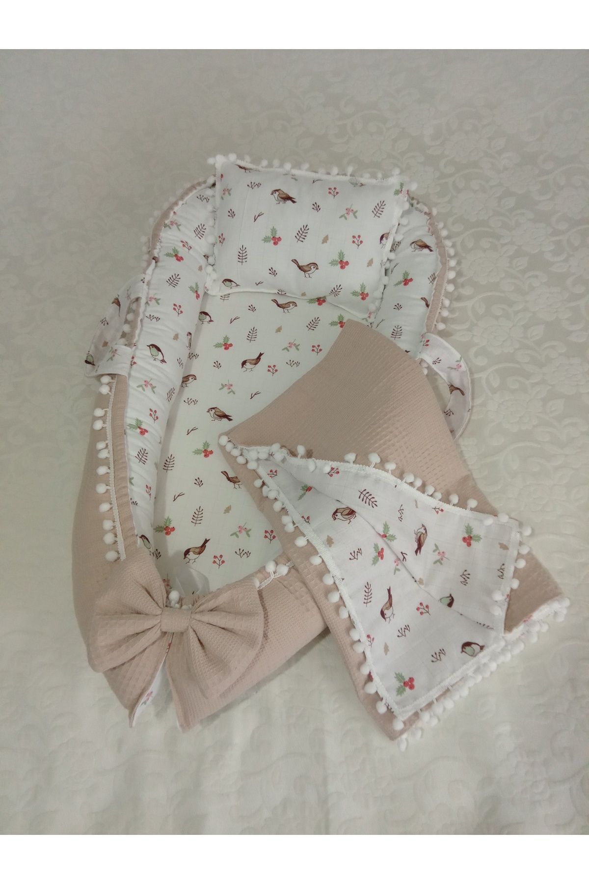 Wenaris Puset örtüsü puset minder ortopedik yastık emzirme yastığı battaniye altaçma fotoğrafı 4 (önizleme)