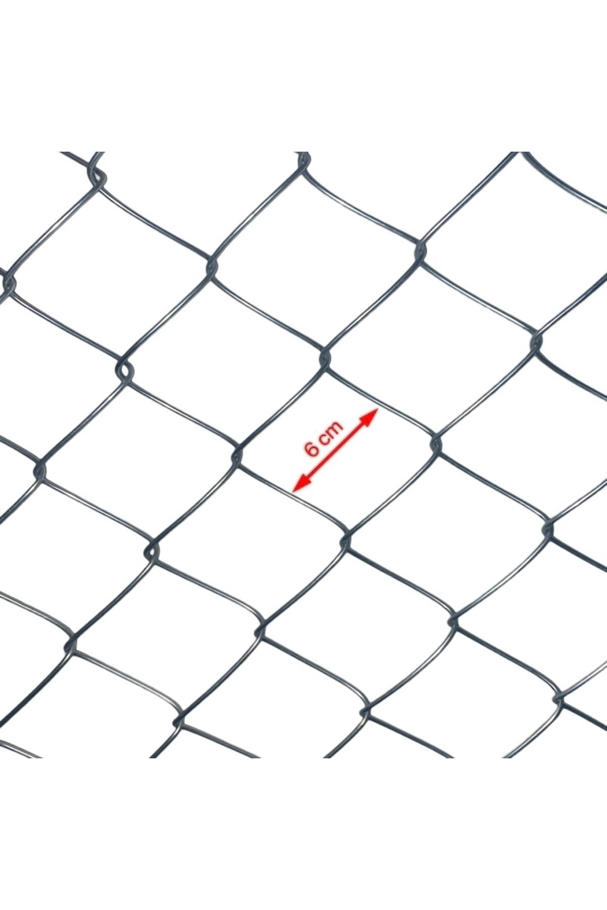 Cihan Çit Galvanizli Örgü Tel Bahçe Çiti - 2,50 Mm Kalınlık 60x60 Göz Aralığı H:150 Cm L:10 Metre 2