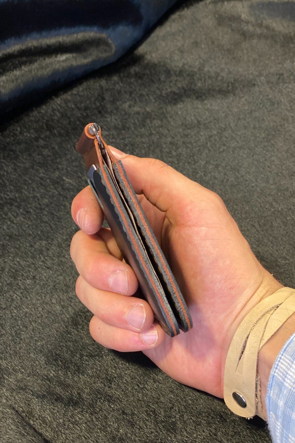 کیف پول مردانه قهوه ای MAT Deri | Matklipswallet02 اورجینال - تصویر 5