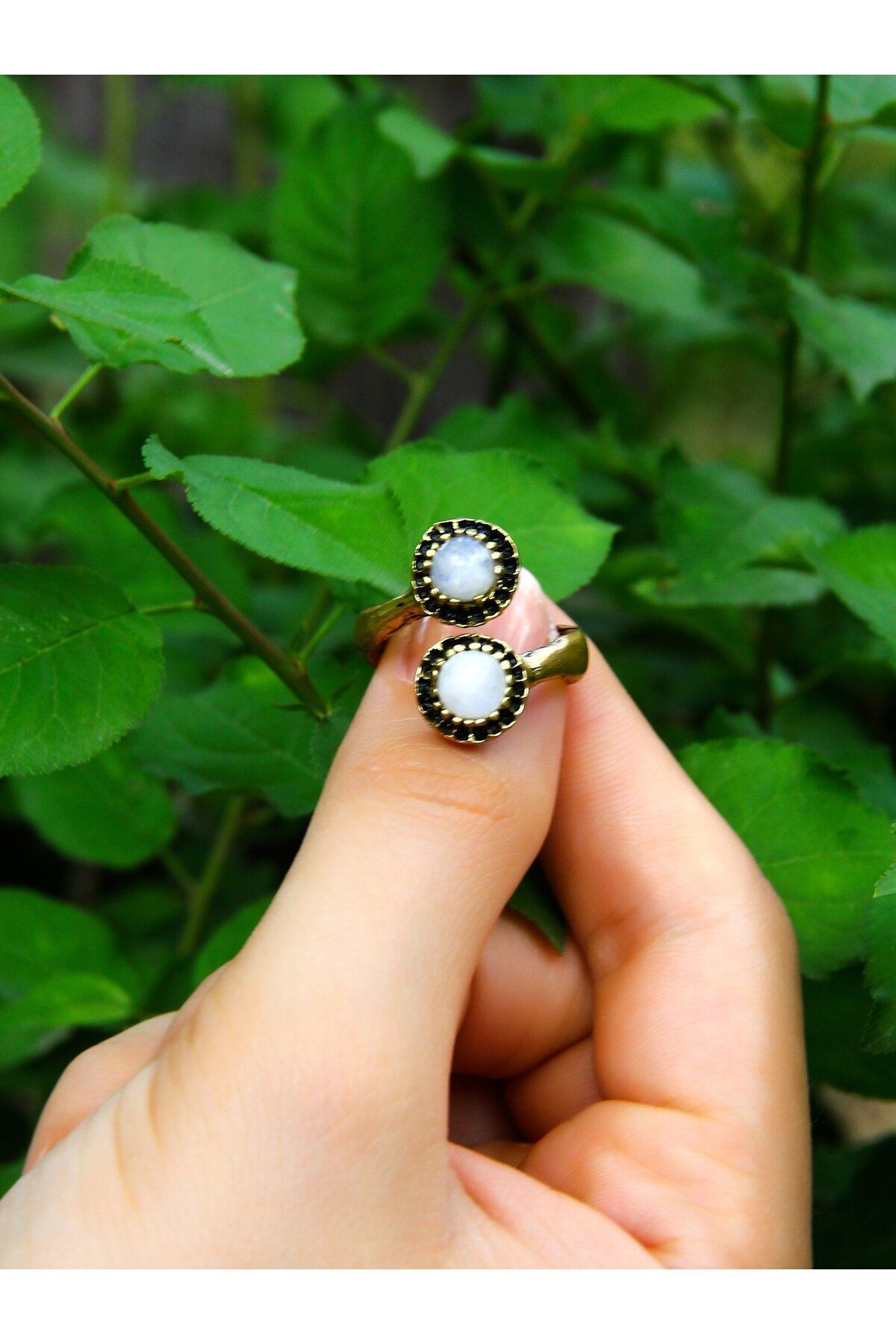esha-Adjustable Natural Stone Ring - euy25ay 3