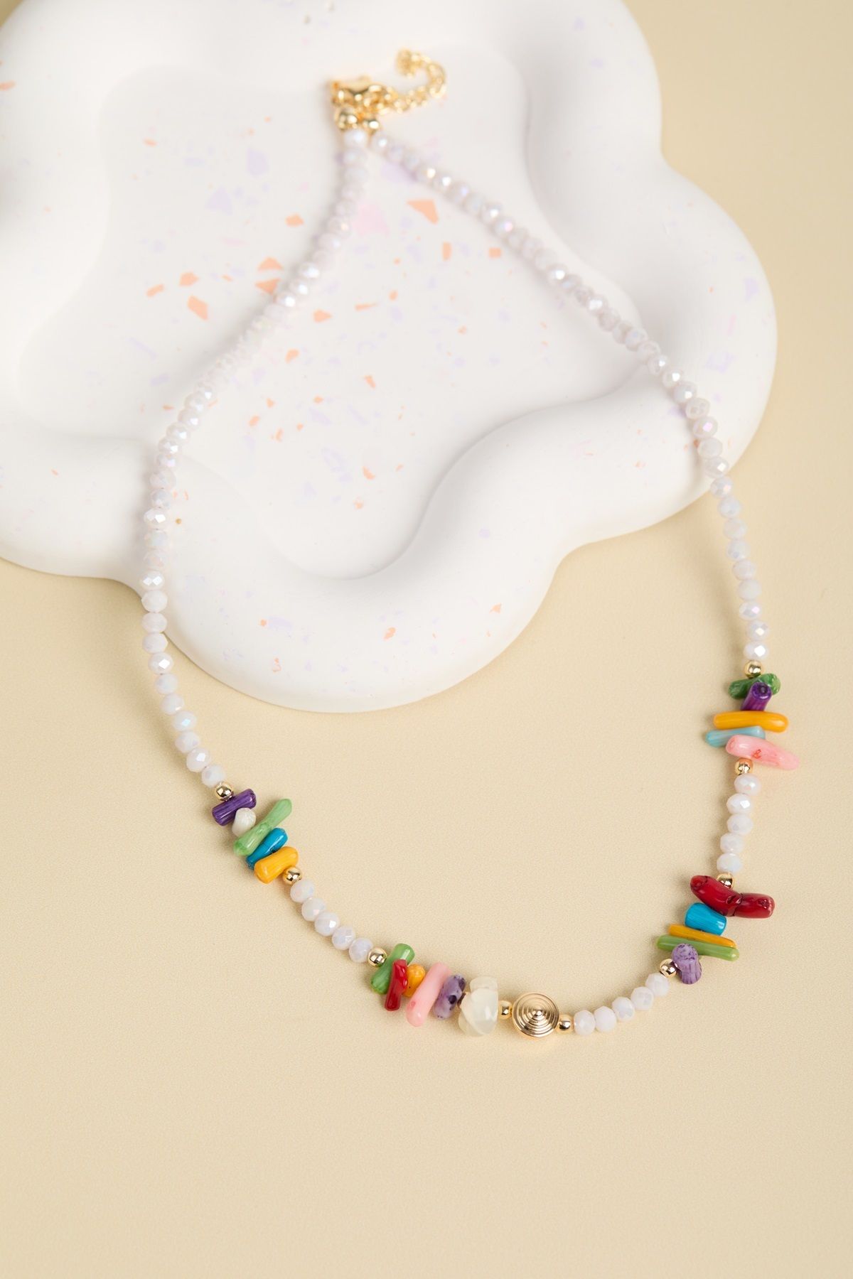 Elika Silver-Colorful Women's Bijouterie Necklace 4