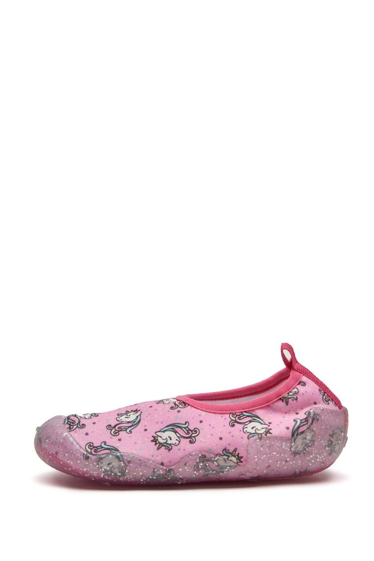 First Step-Glittery Unicorn Girl's Non-Slip Sole Sea Shoes 4