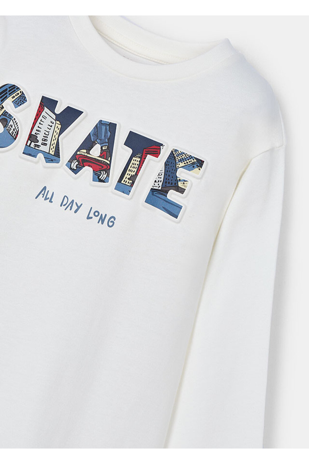 سویشرت پسرانه سفید Mayoral | MYRL4050 اورجینال - تصویر 2