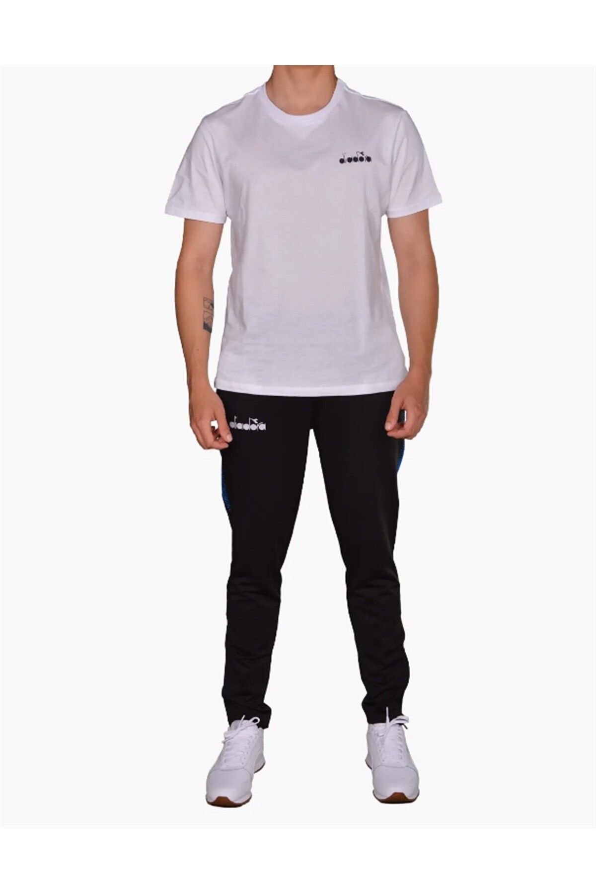 Diadora-Rhythm - Children's Lycra Black-Blue Sweatpants 2