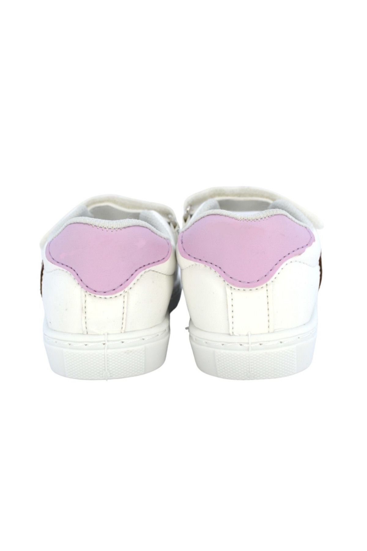 First Step-Pantofi cu velcro cu inimă liliac pentru fetiță - Pantofi sport casual-S-1001 4