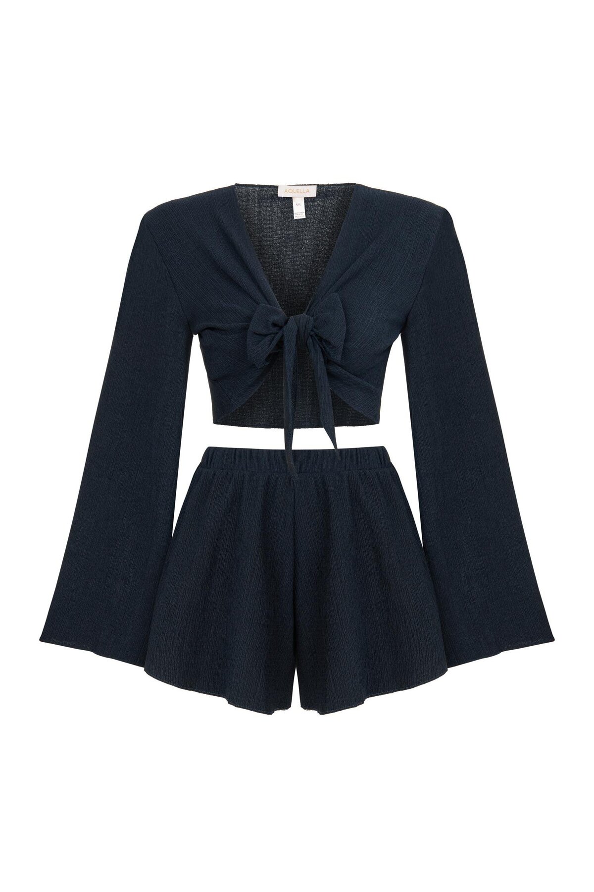 AQUELLA Crop-Şort Lacivert İkili Takım
