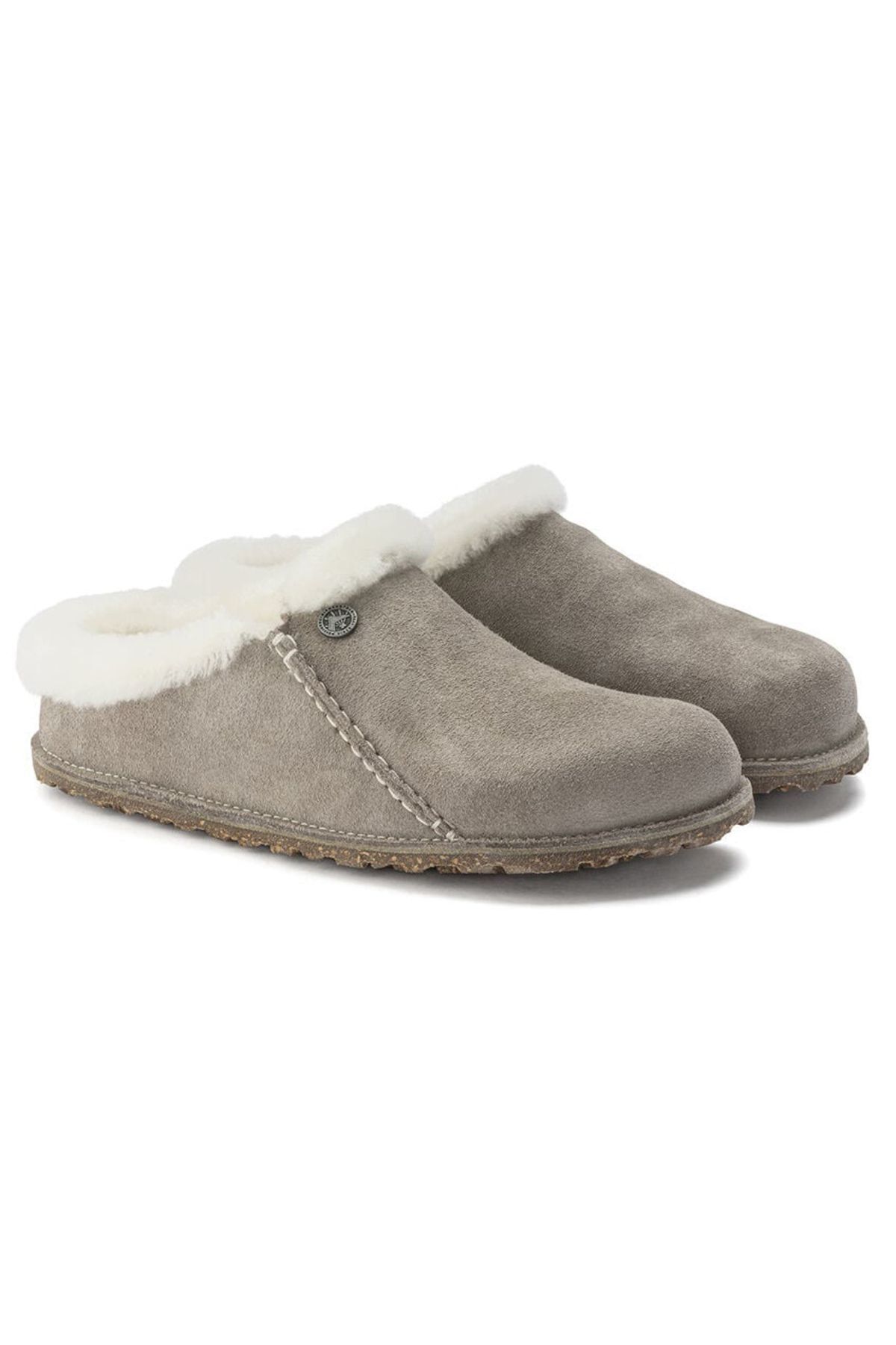 دمپایی منزل خاکستری زنانه زرمات اورجینال Birkenstock