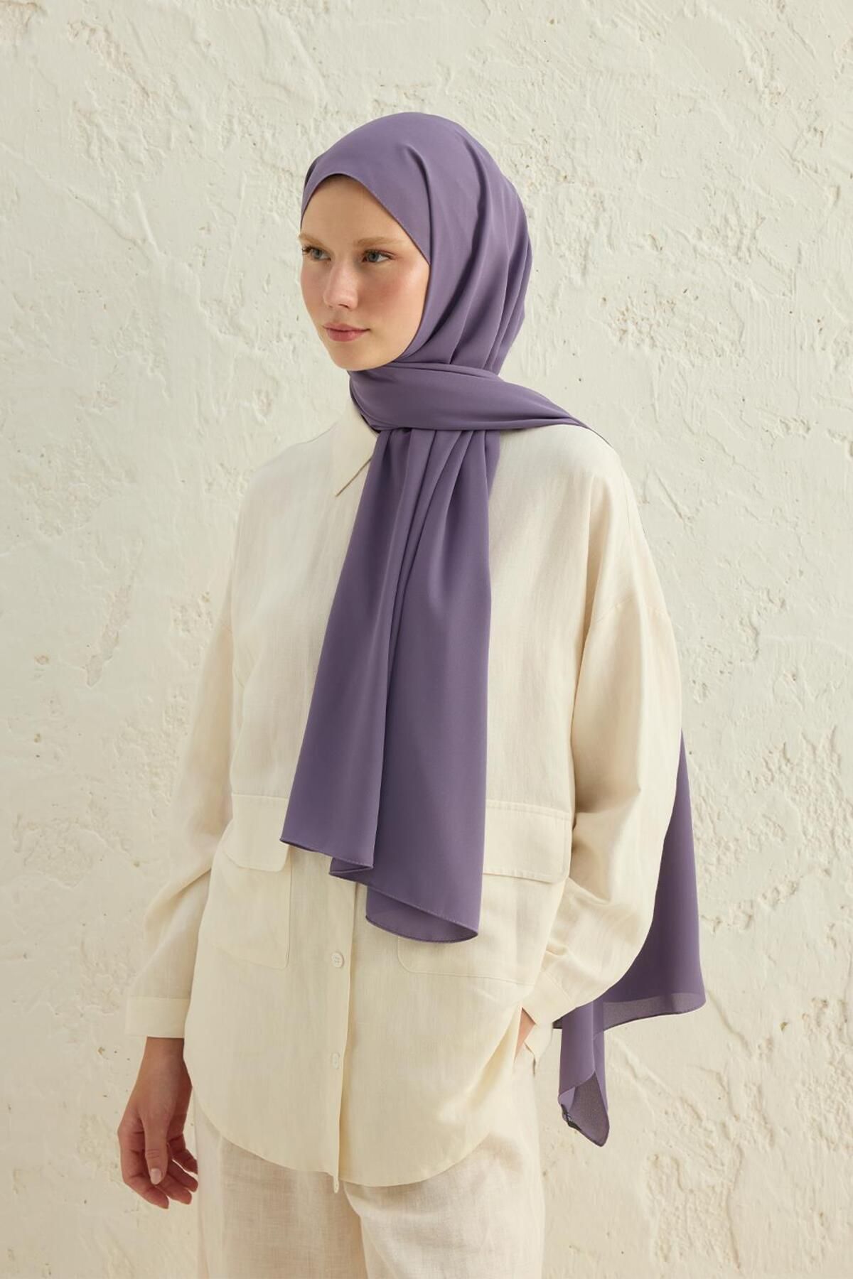 Daily Krep Şal Violet - 4