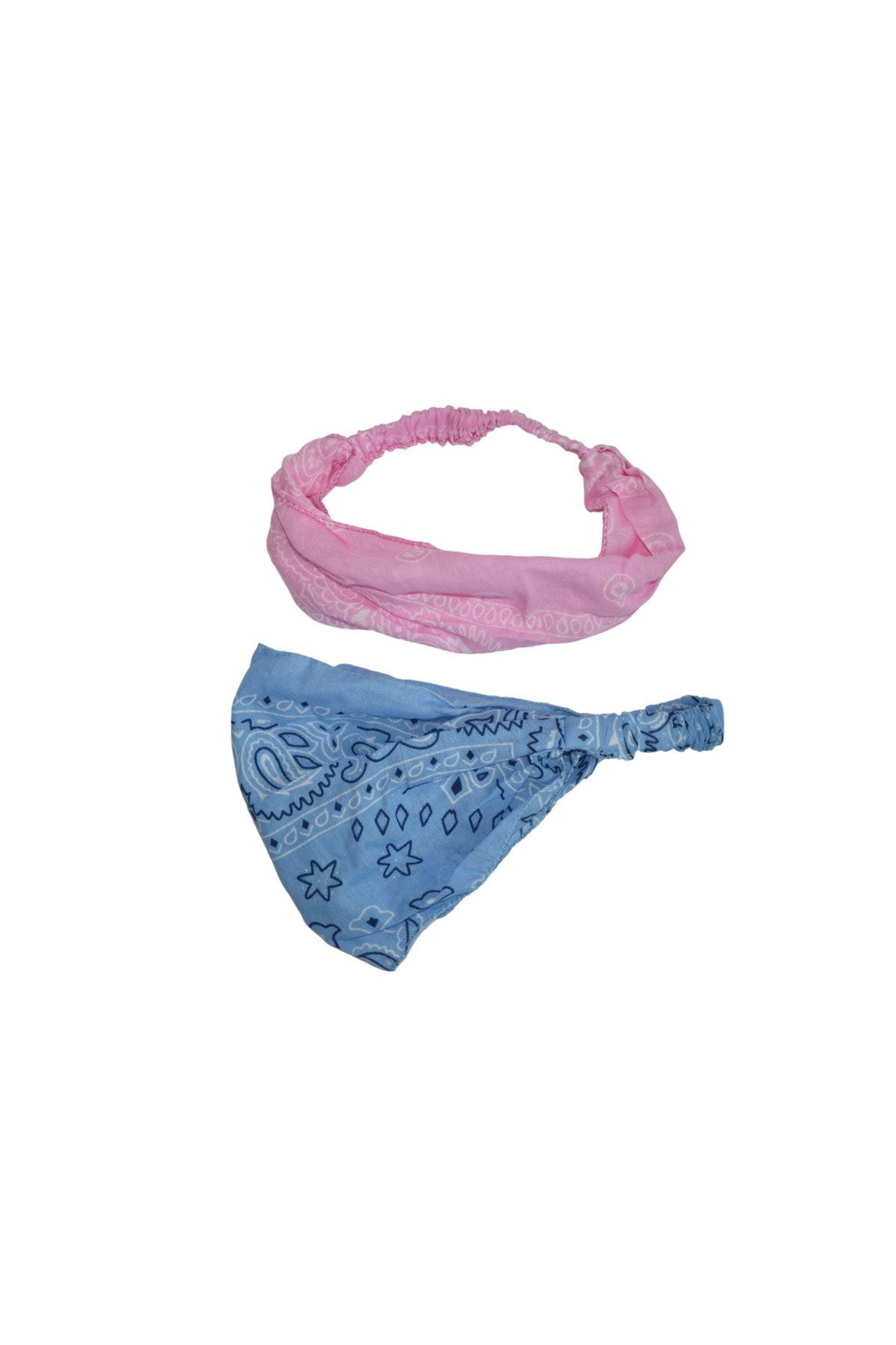 Bandana Set Elastic Parachute Model Shawl Pattern