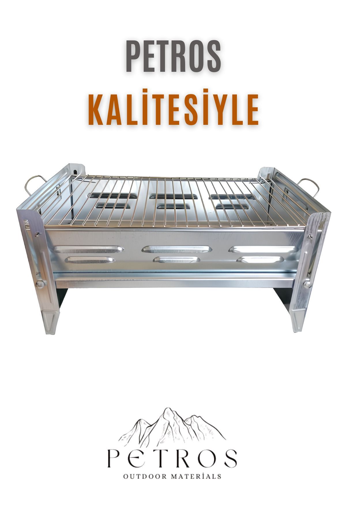 Katlanabilir Galvaniz Mangal Taşınabilir Portatif Pratik 2