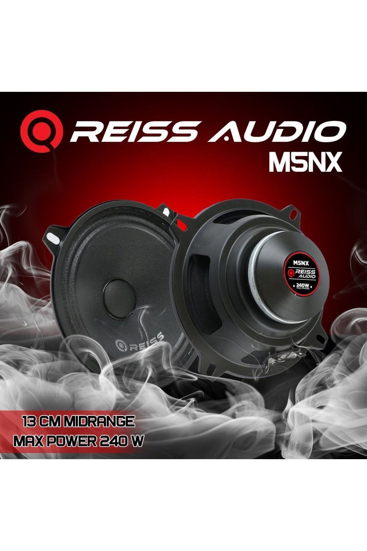 Reiss Rs-m5nx 13 Cm Neodyum Özel Mıknatıs Oto Midrange Hoparlör