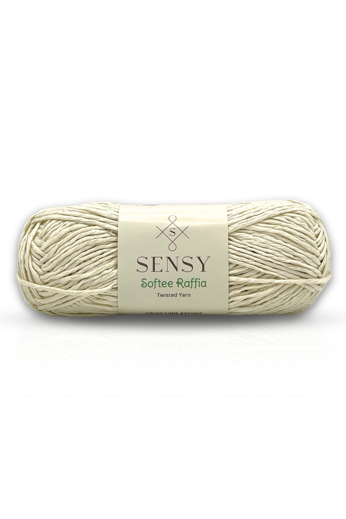 SENSY-Premium Softee Raffia - Soft Raffia Paper String Crochet String Hobby Hand Knitted String Skewer String Bag Ecru 1