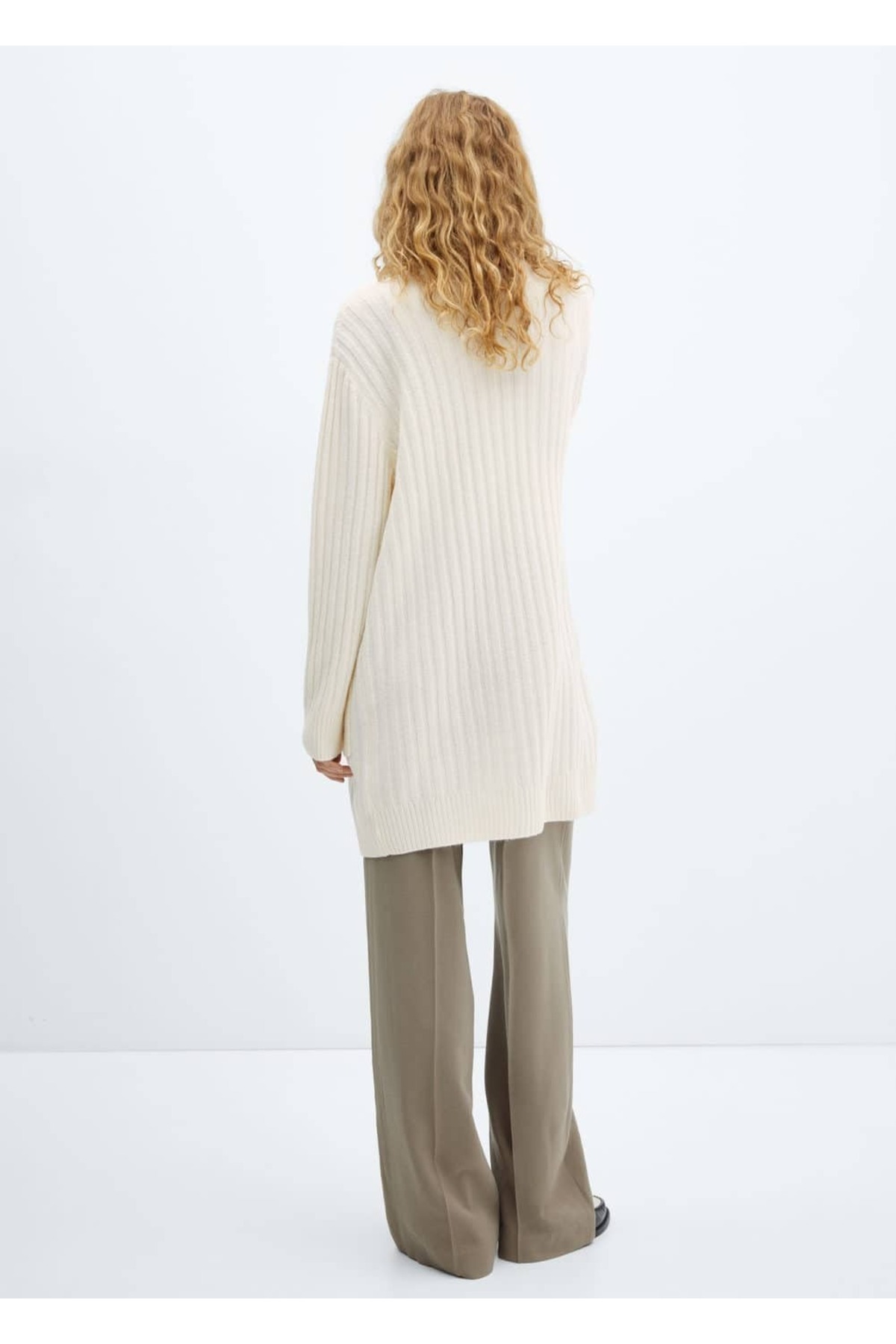 بافت و پلیور زنانه اکرو منگوMANGO | 57027726 اورجینال - تصویر 4