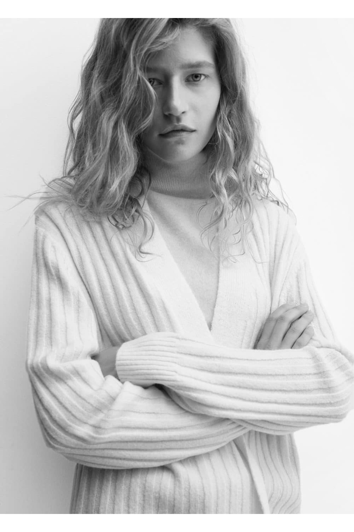 بافت و پلیور زنانه اکرو منگوMANGO | 57027726 اورجینال - تصویر 8