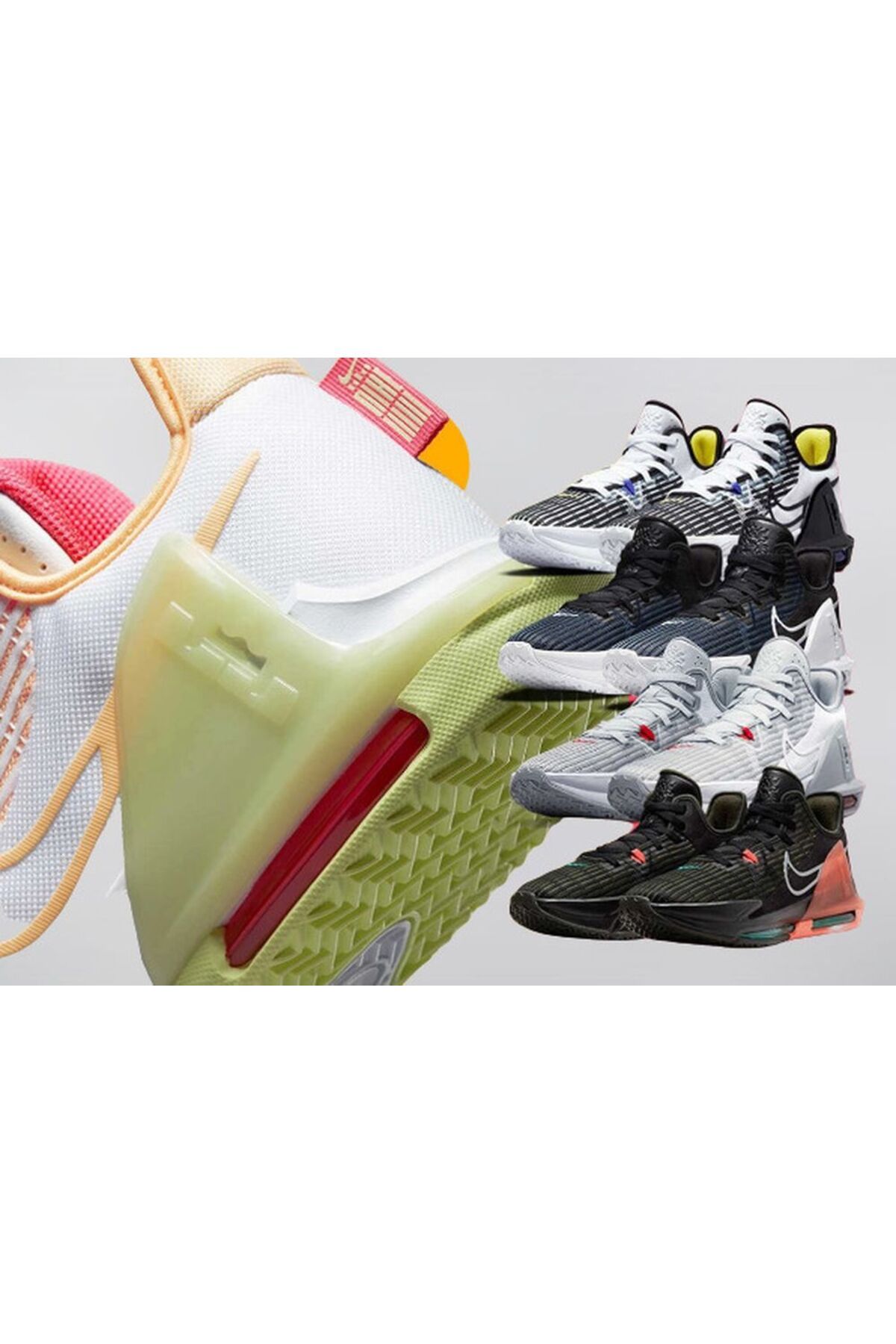 کفش بسکتبال مشکی مردانه كفش كتانى بسكتبالى مدل lebron witness 6 Nike
