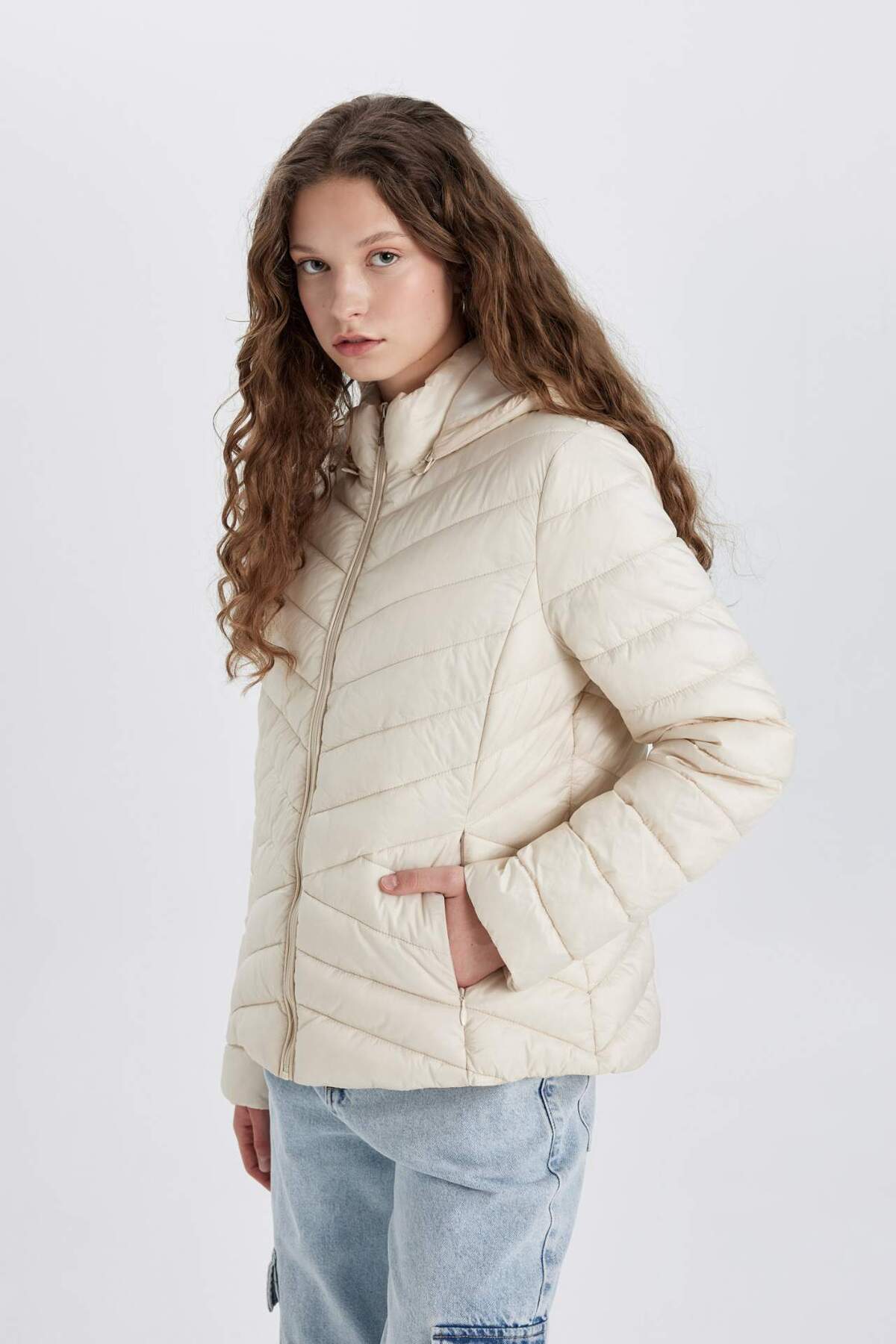 کاپشن زنانه دفاکتو | B2030AX24SP Defacto - Image 4