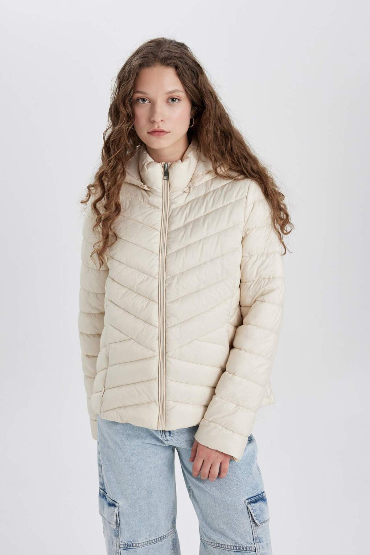 کاپشن زنانه دفاکتو | B2030AX24SP Defacto - Image 3