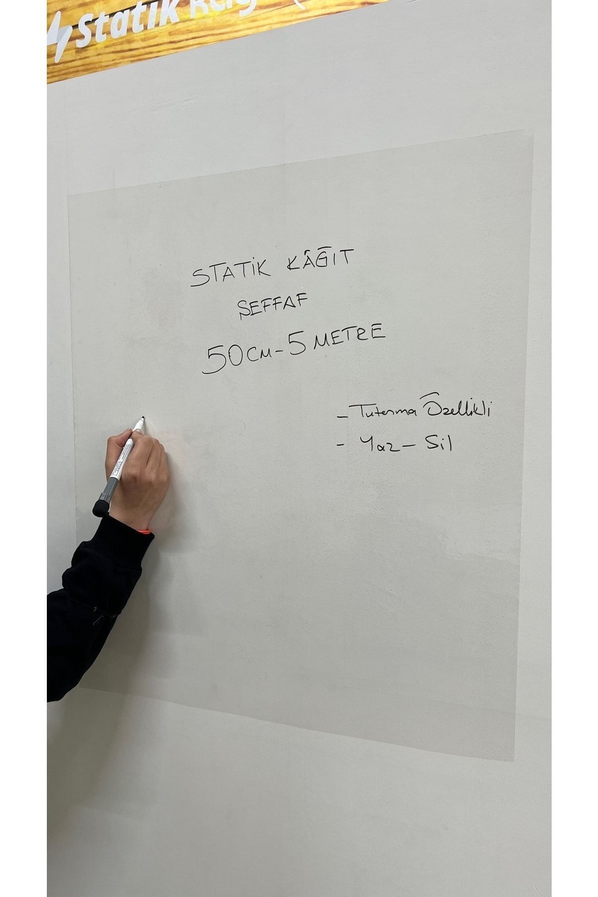 ELİSRA-Disposable Static Paper 50 cm X 5 Meter Smart Transparent Board 5