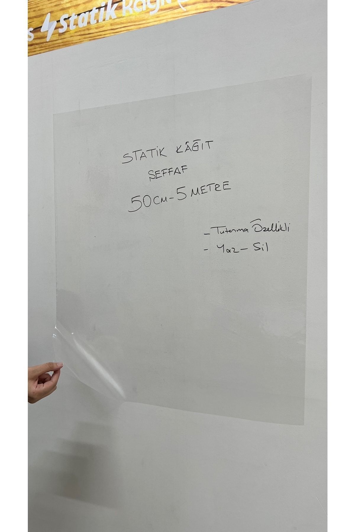 ELİSRA-Disposable Static Paper 50 cm X 5 Meter Smart Transparent Board 6