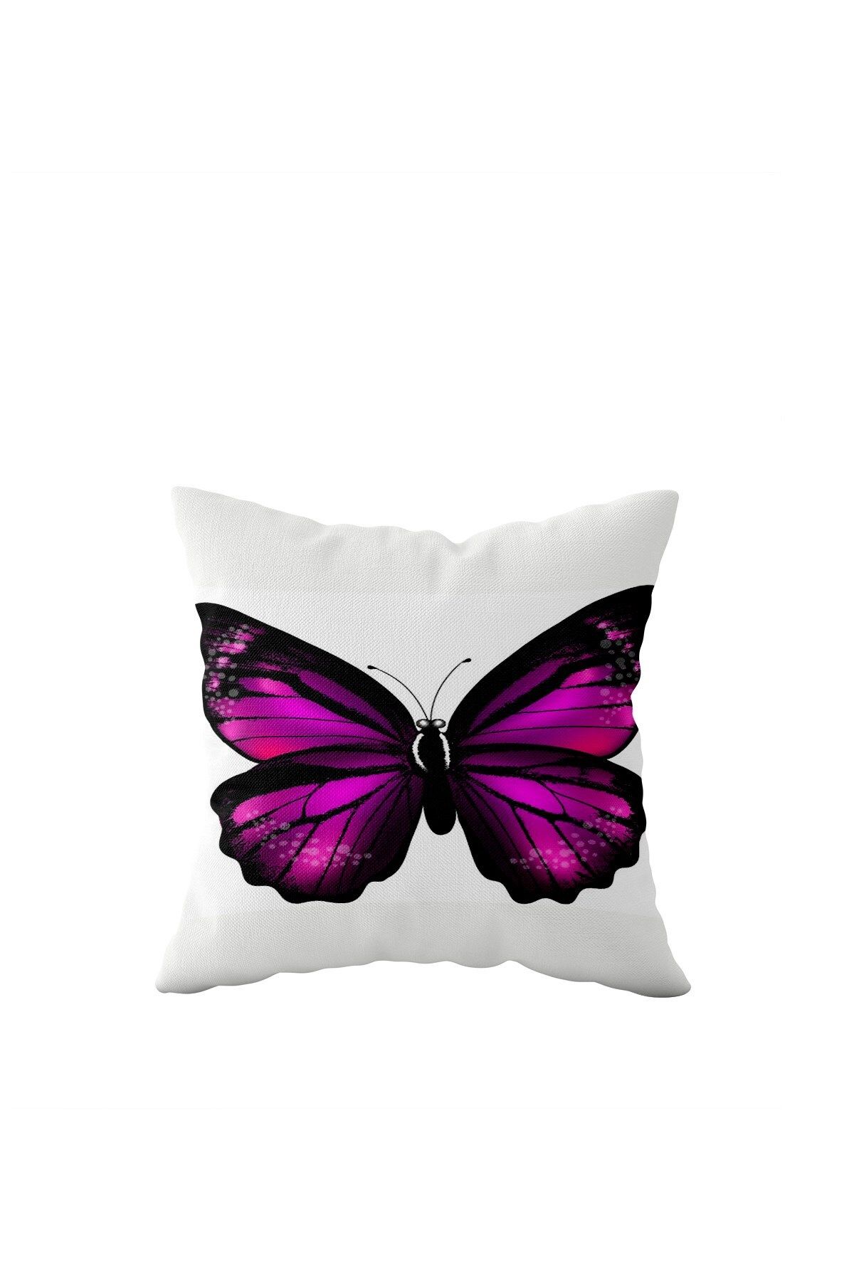 on the clouds-Butterfly Patterned Single Side Hidden Zipper Pillow Case Throw Pillow Sofa Pillow Case 1