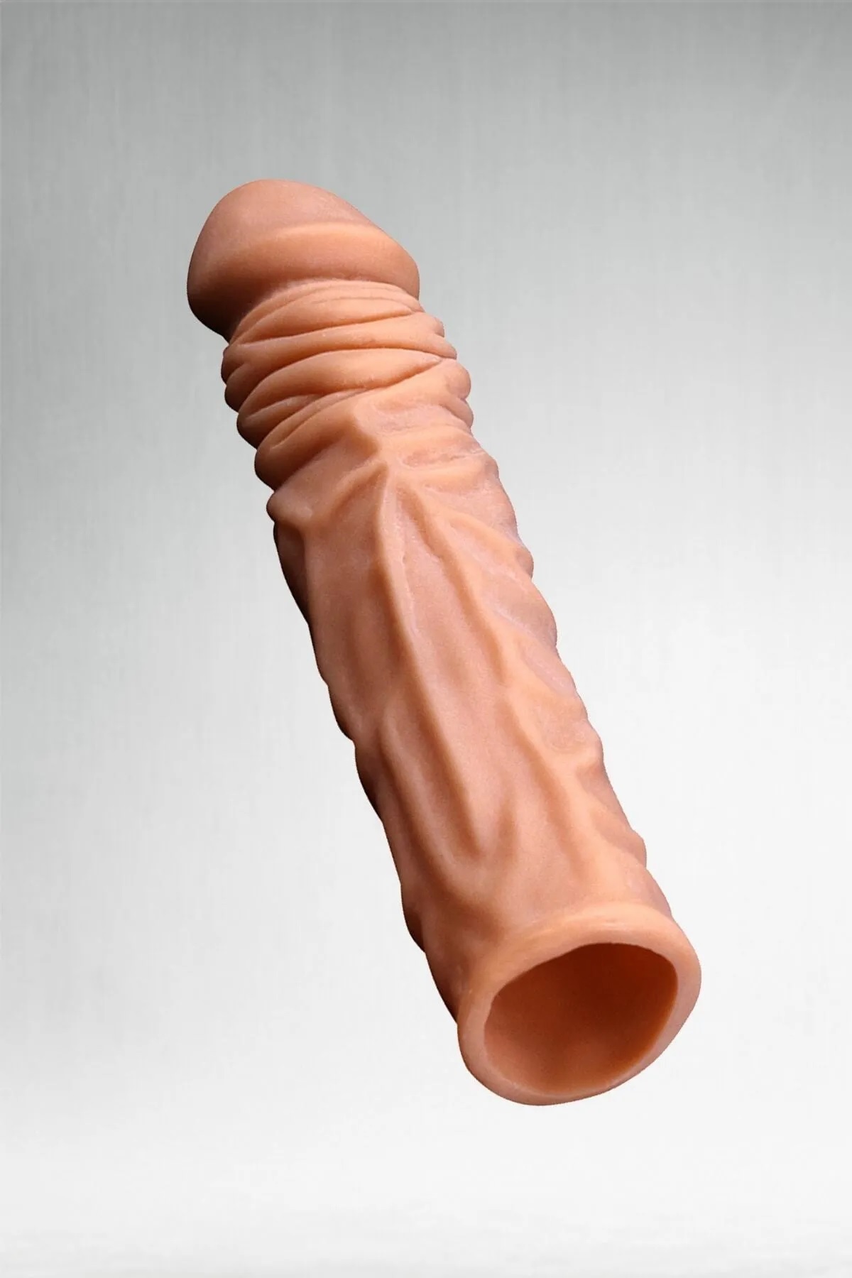 4 CM Uzatmalı Özel Tasarım Damarlı Penis Kılıfı 2