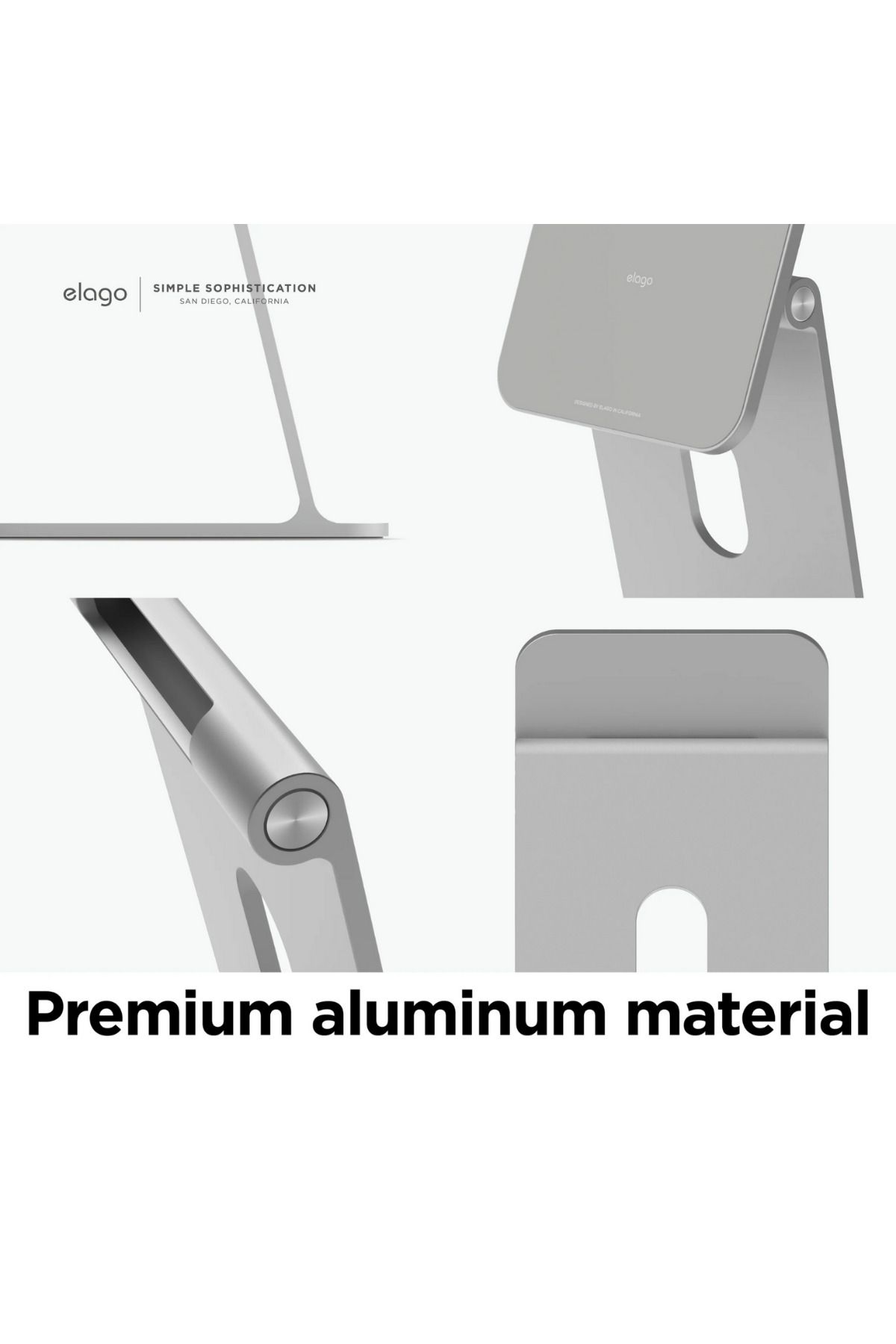 Elago-Apple Ipad - Magnetic Stand Compatible with All Models, Silver 5