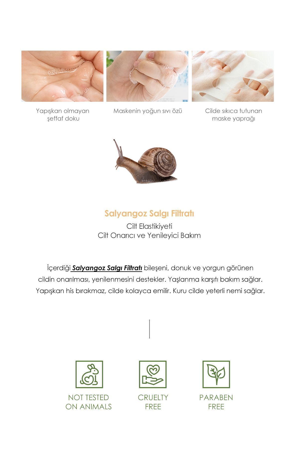 ماسک صورت ضد پیری و ضد چروک روشن کننده عصاره حلزون مجموعه 5 عددی PRETTYSKIN