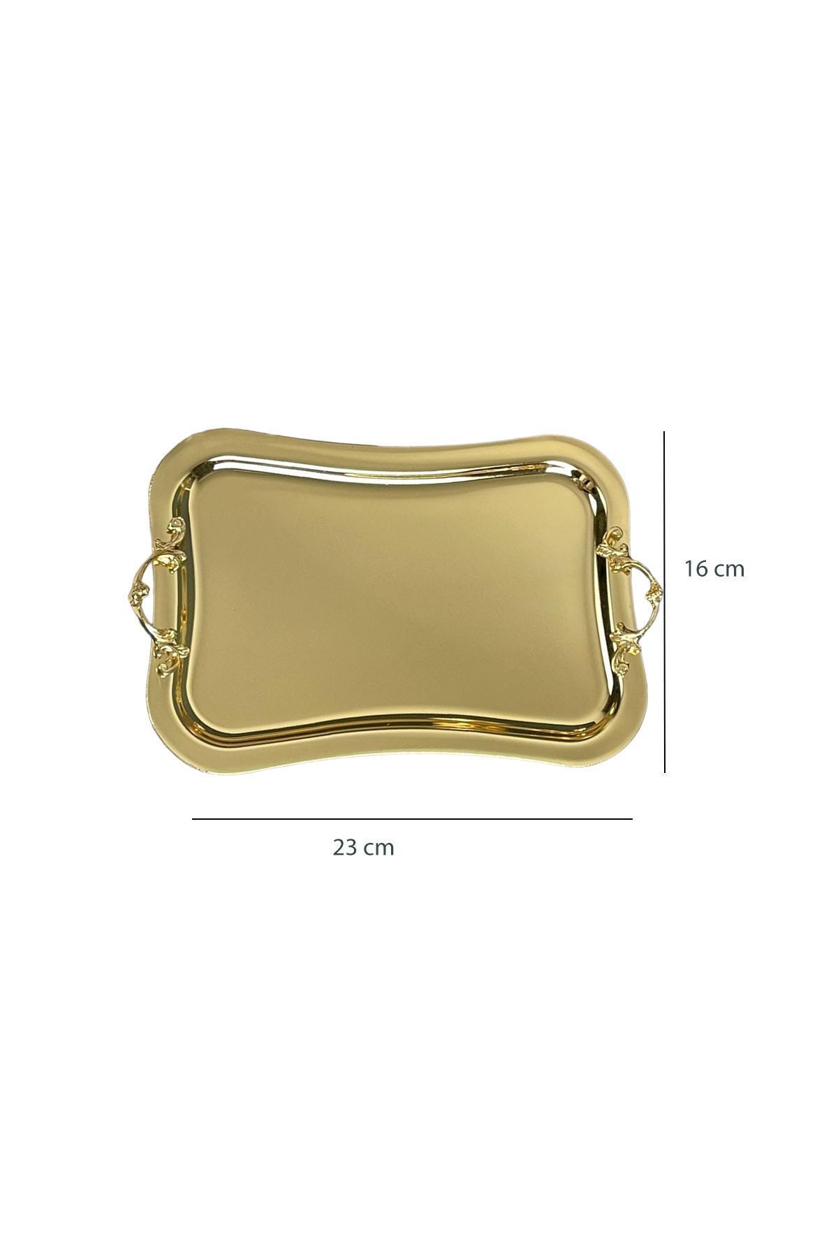 EVSTYLE-Gold Colored Rectangular Presentation Top - Titanium Plated, Curved Edge 3