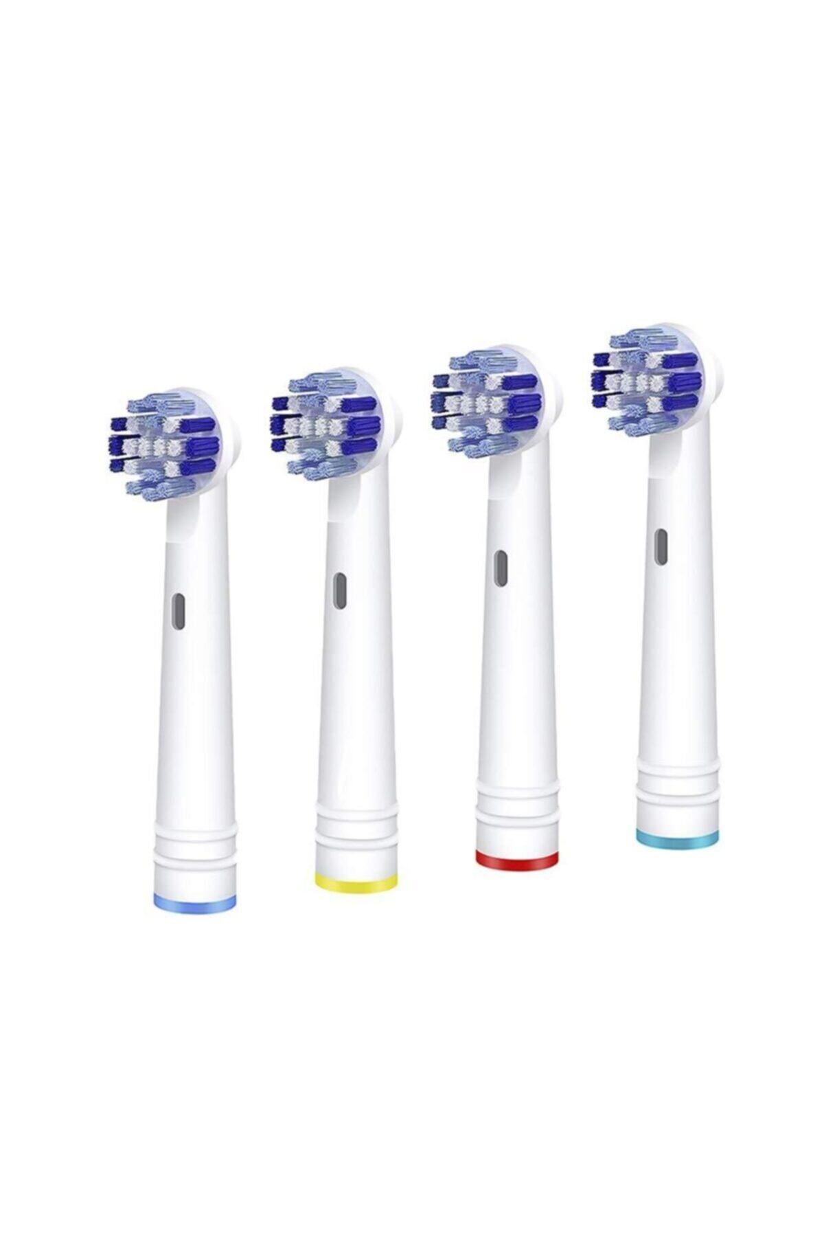 Orident Oral B Braun Ile Uyumlu Yedek Diş Fırçası Kafaları 4 lü