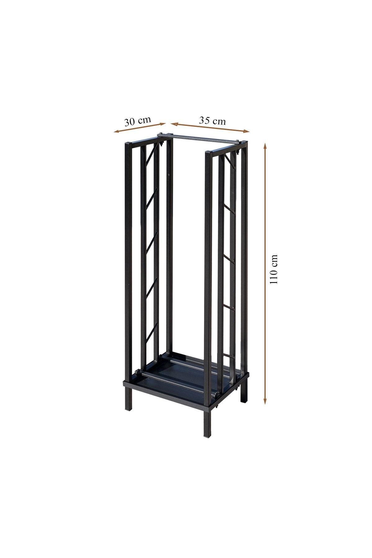Dekoratif Metal Şömine Ve Soba Yanı Odunluk 3