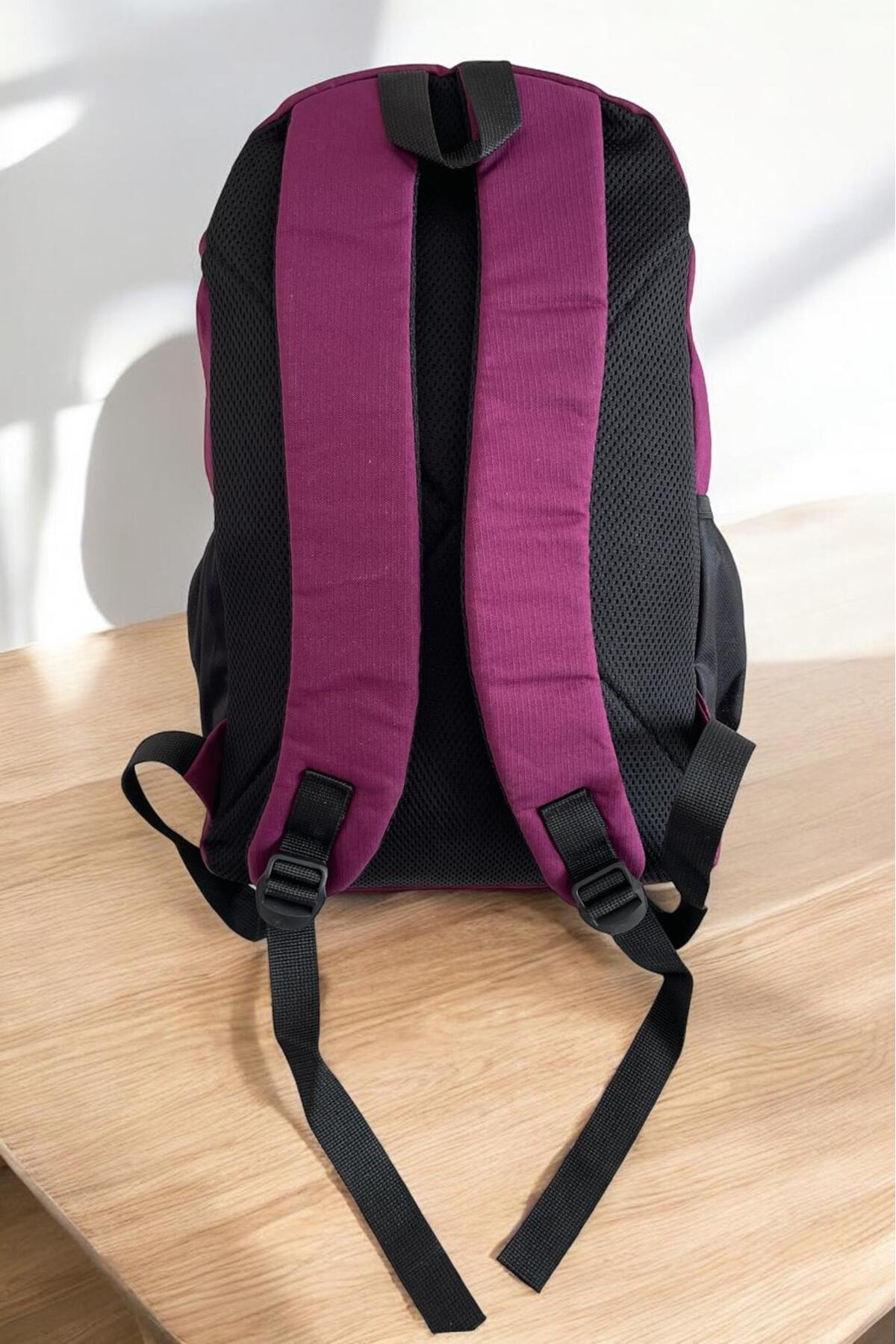 کوله پشتی زنانه بنفش GÜZELYÜZ AVM | gzlyz 5 gözlü çanta اورجینال - تصویر 2