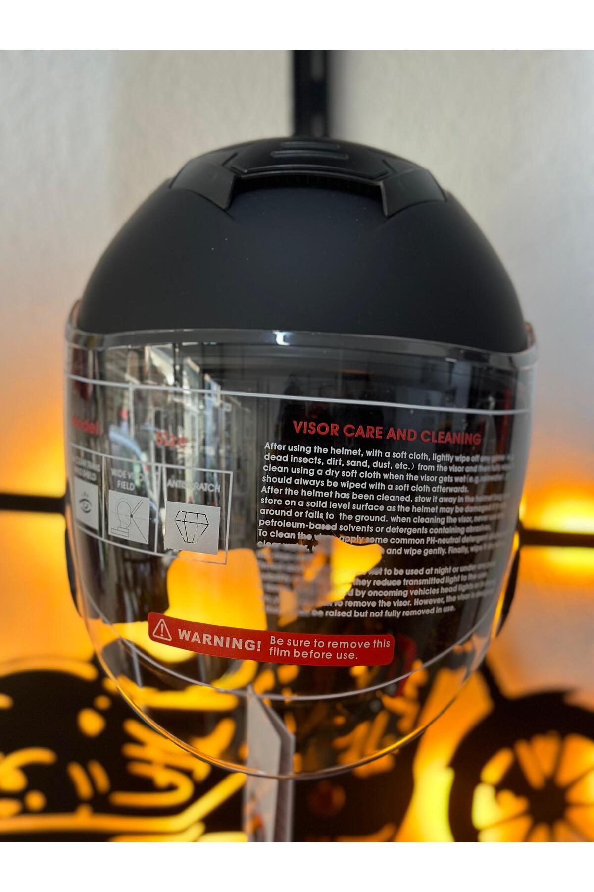 Kask JK 526 GÜNEŞ VİZÖRLÜ YARIM KASK