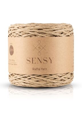 SENSY Premium 250 gr Doğal Kağıt Ip, Hasır Kağıt Iplik, Rafya,çanta,supla,şap...