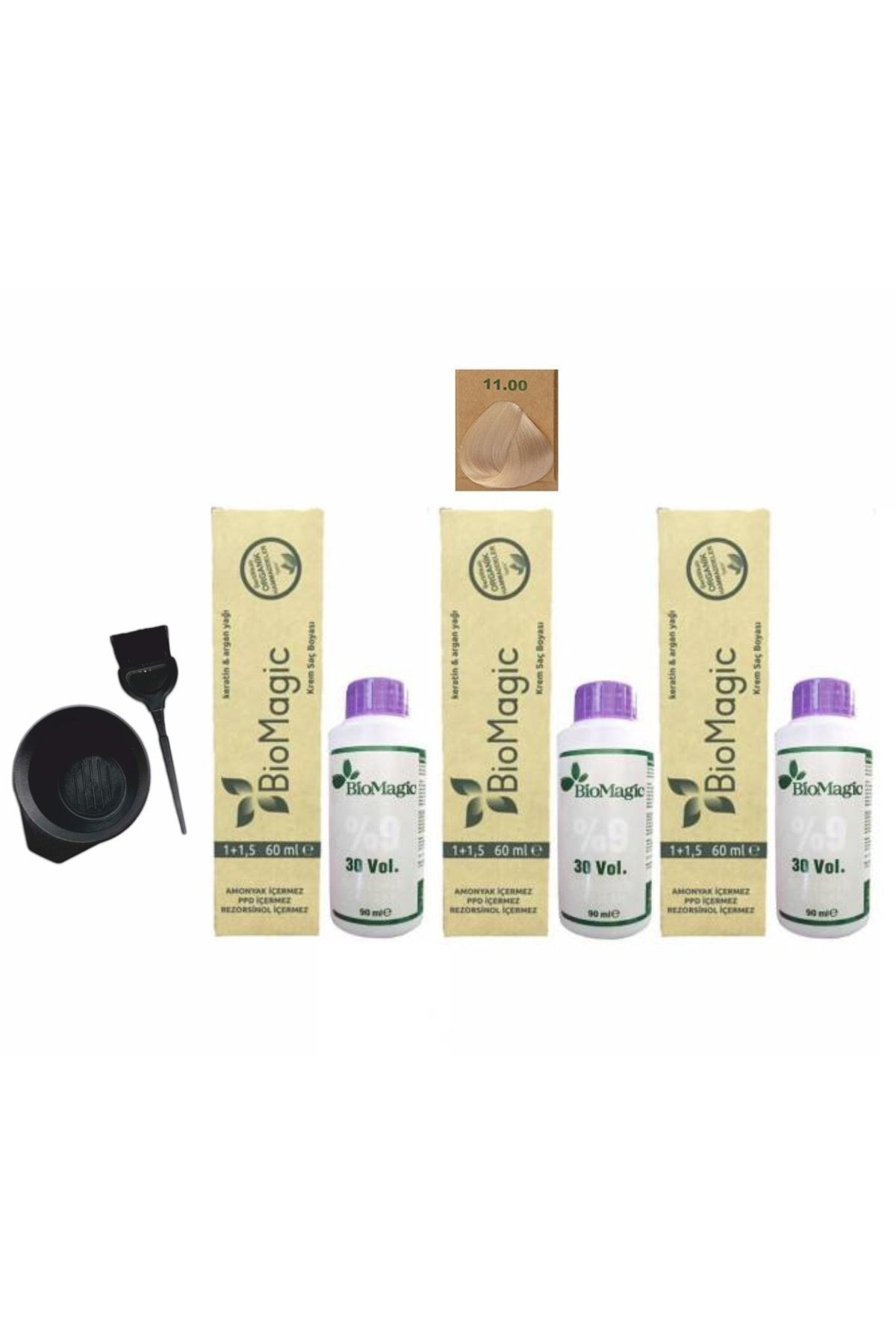رنگ موی ارگانیک 11.00 بلوند عاج 60 میلی لیتر BioMagic