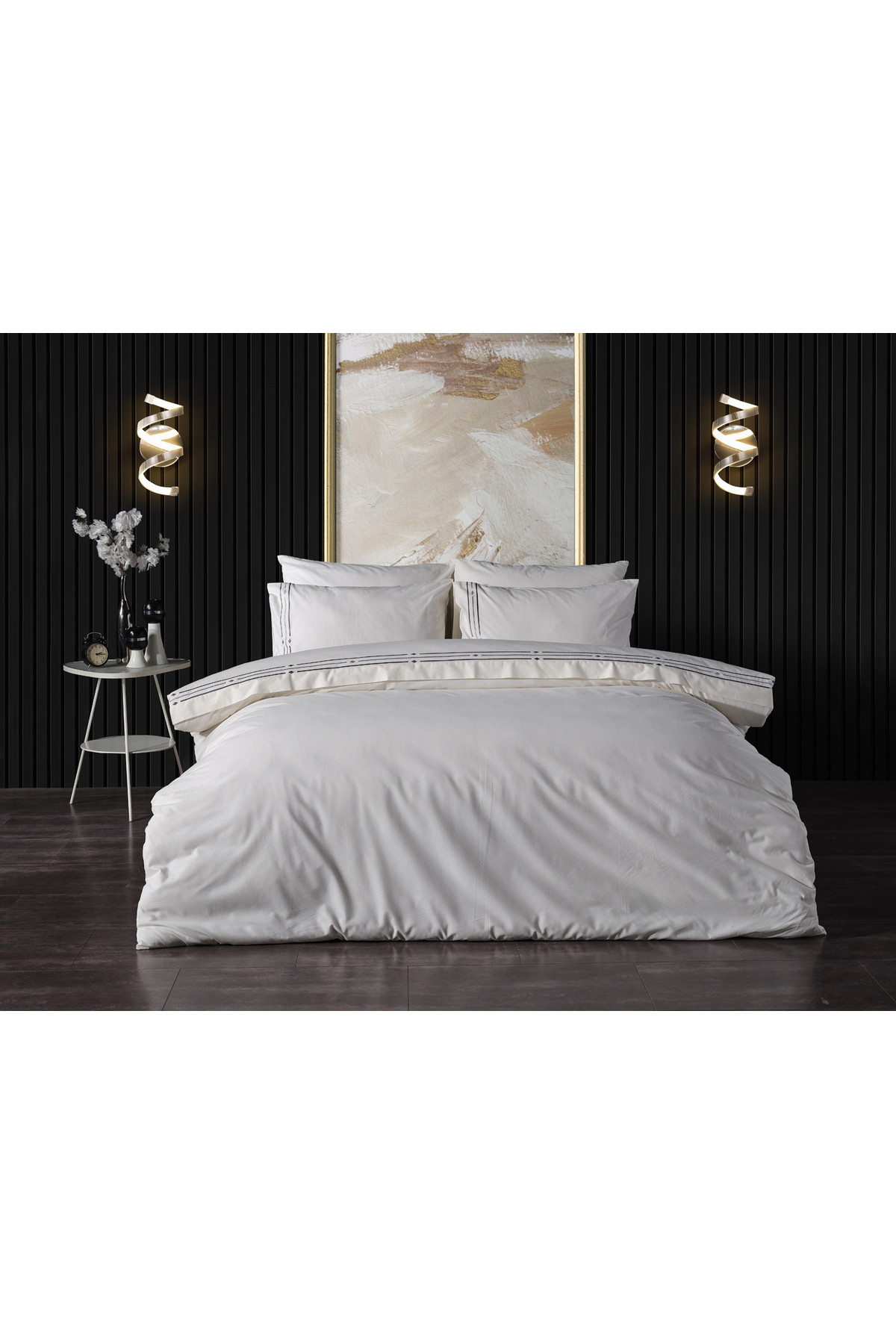 سرویس خواب  آبی سرمه ای Doqu Home | 2Q9NTKZLDA0020003 اورجینال - تصویر 2