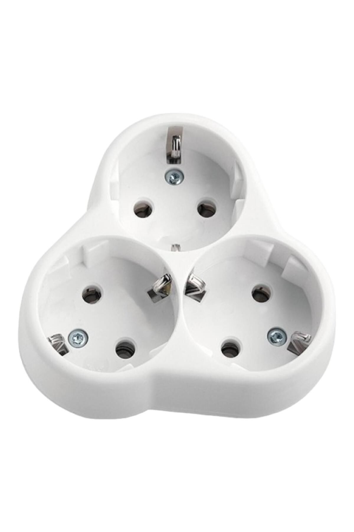 NZB-Golyat 3-Piece Group Socket Plug Socket Grounded Multiple Coupler Wireless Triangle 3