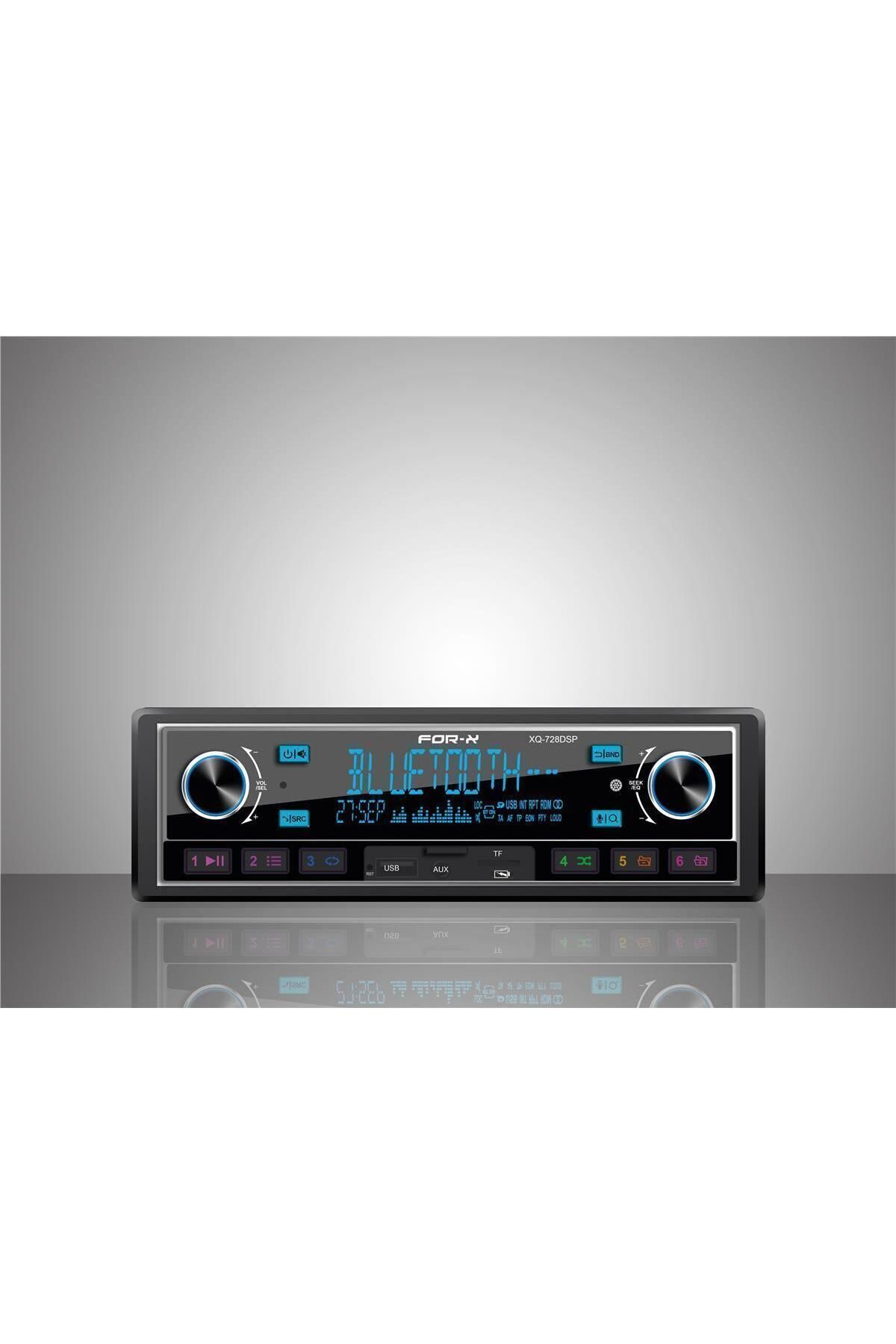 For-X XQ-728DSP OTO TEYP 4 AMFİ ÇIKIŞLI PROFESYEL ÜRÜN